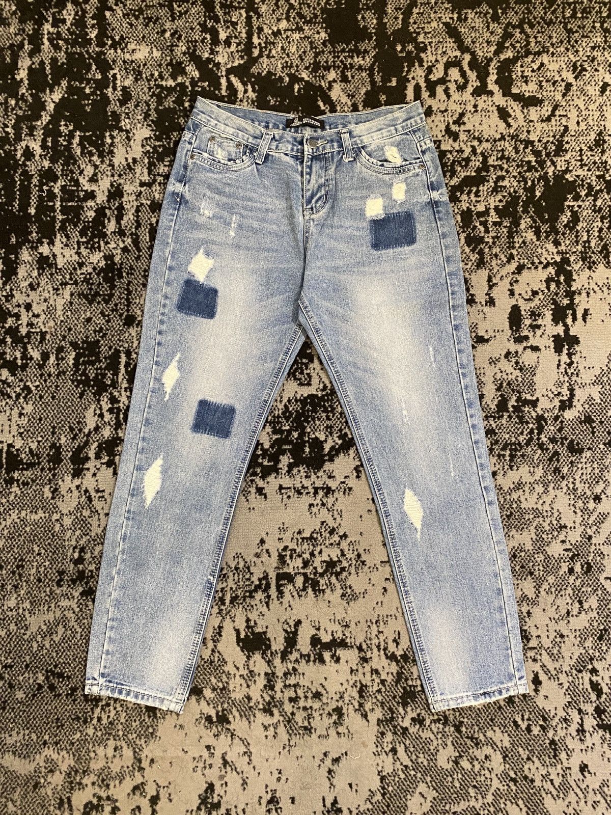 Japanese Brand Kapital Distressed Ripped Faded Denim Japanese Brand Size US 29 - 1 Thumbnail