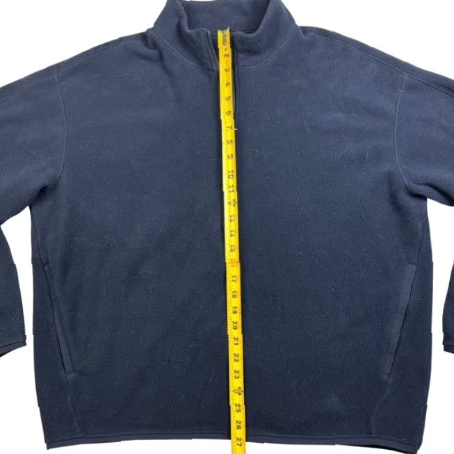 Lululemon Lululemon Men's Performance 1/4 Zip Fleece Pullover Jacket Blue XL Jacket Mens XL Blue Fleece 1/4 Zip Size US XL / EU 56 / 4 - 3 Thumbnail