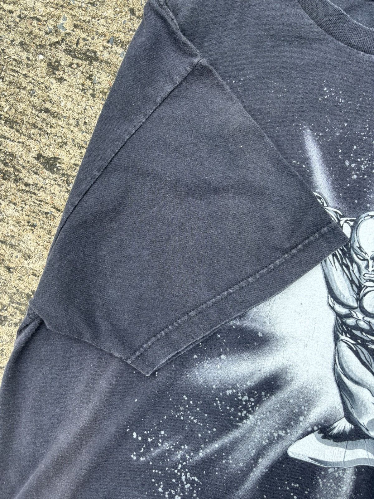 Marvel Comics Vintage Sun Faded Black Marvel Silver Surfer Tee🛸✨👾 Size US XL / EU 56 / 4 - 4 Thumbnail