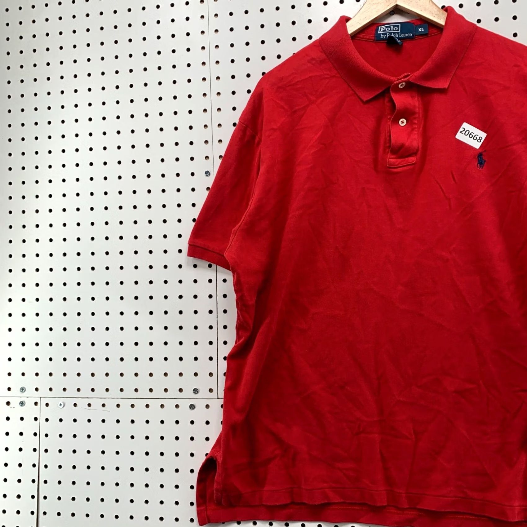 Polo Ralph Lauren Polo Ralph Lauren Polo Shirt Red Adult Mens XL Short Sleeve Fits 26x30 Pony Size US XL / EU 56 / 4 - 3 Thumbnail