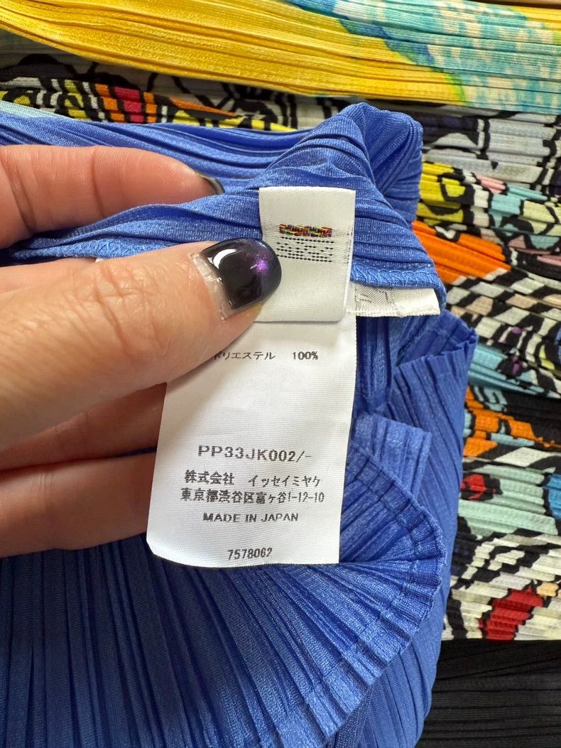 Issey Miyake Issey Miyake size:one size Blue pleated vest Size XS / US 0-2 / IT 36-38 - 3 Thumbnail
