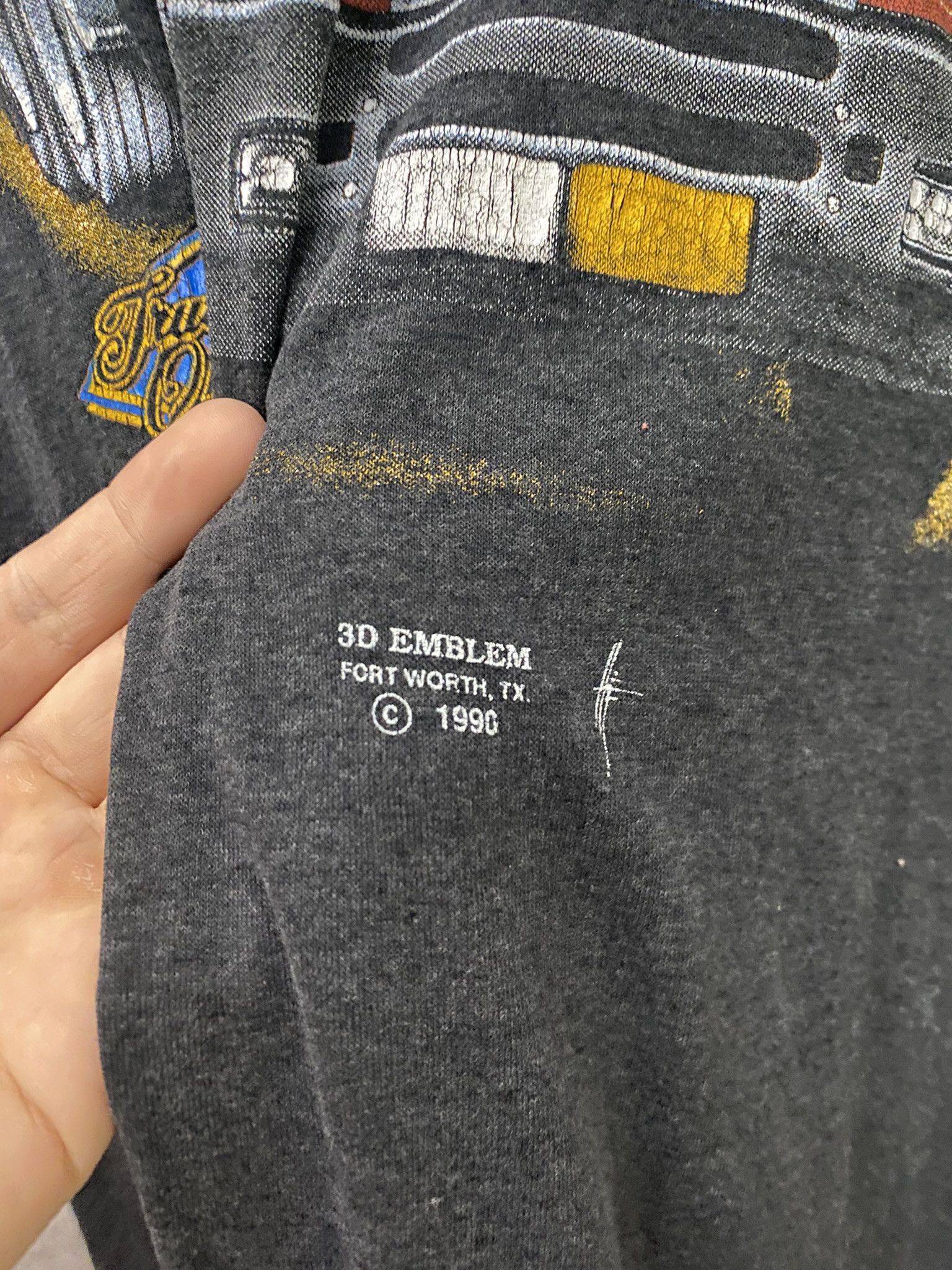 Band Tees × Harley Davidson × Vintage 1990 Harley Davidson 3D Emblem Vintage T-Shirt Size US L / EU 52-54 / 3 - 3 Thumbnail