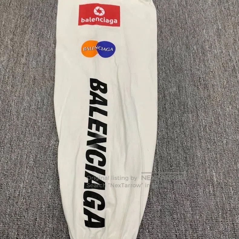Balenciaga Balenciaga White Multi-Logo Racing Longsleeve. Size US XS / EU 42 / 0 - 7 Thumbnail