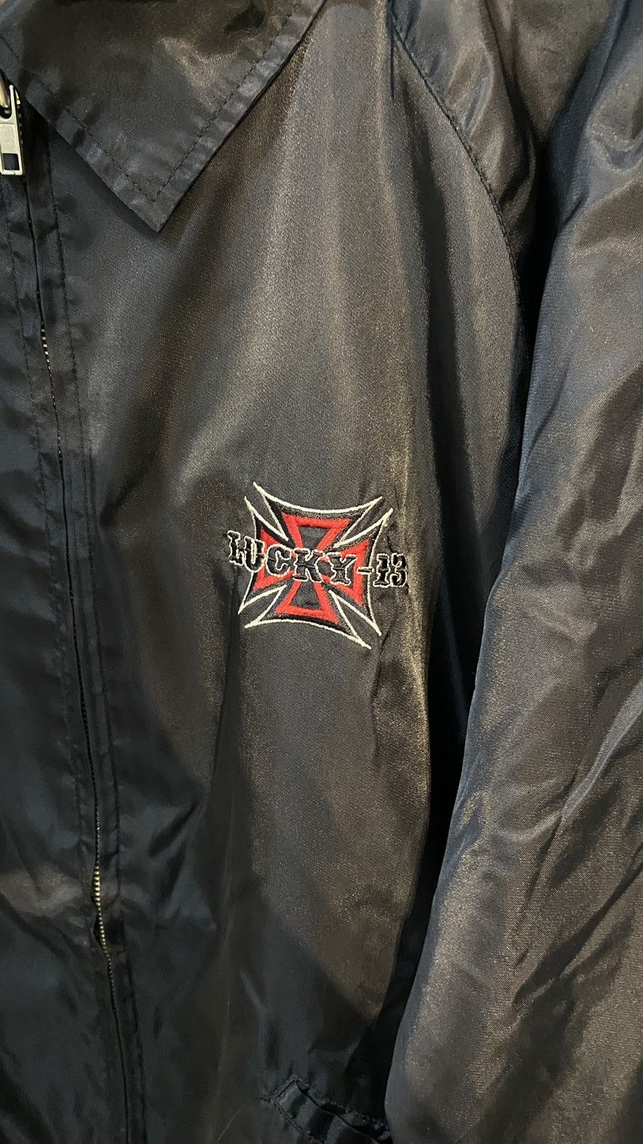 Japanese Brand × Vintage VINTAGE LUCKY 13 FLAME COACH JACKET OUTERWEAR LARGE Size US L / EU 52-54 / 3 - 4 Thumbnail