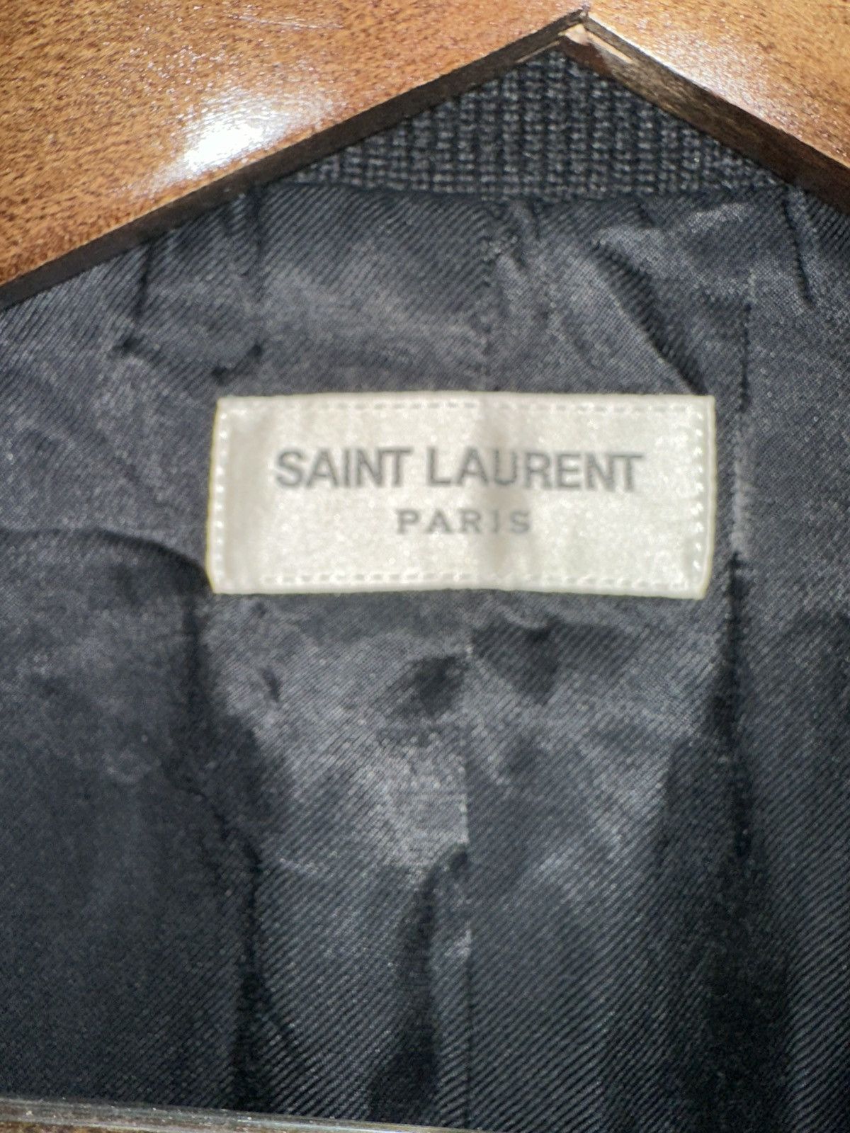 Saint Laurent Paris Saint Laurent Paris Teddy Jacket (Cropped Varsity) – Size 46 Size US S / EU 44-46 / 1 - 5 Thumbnail