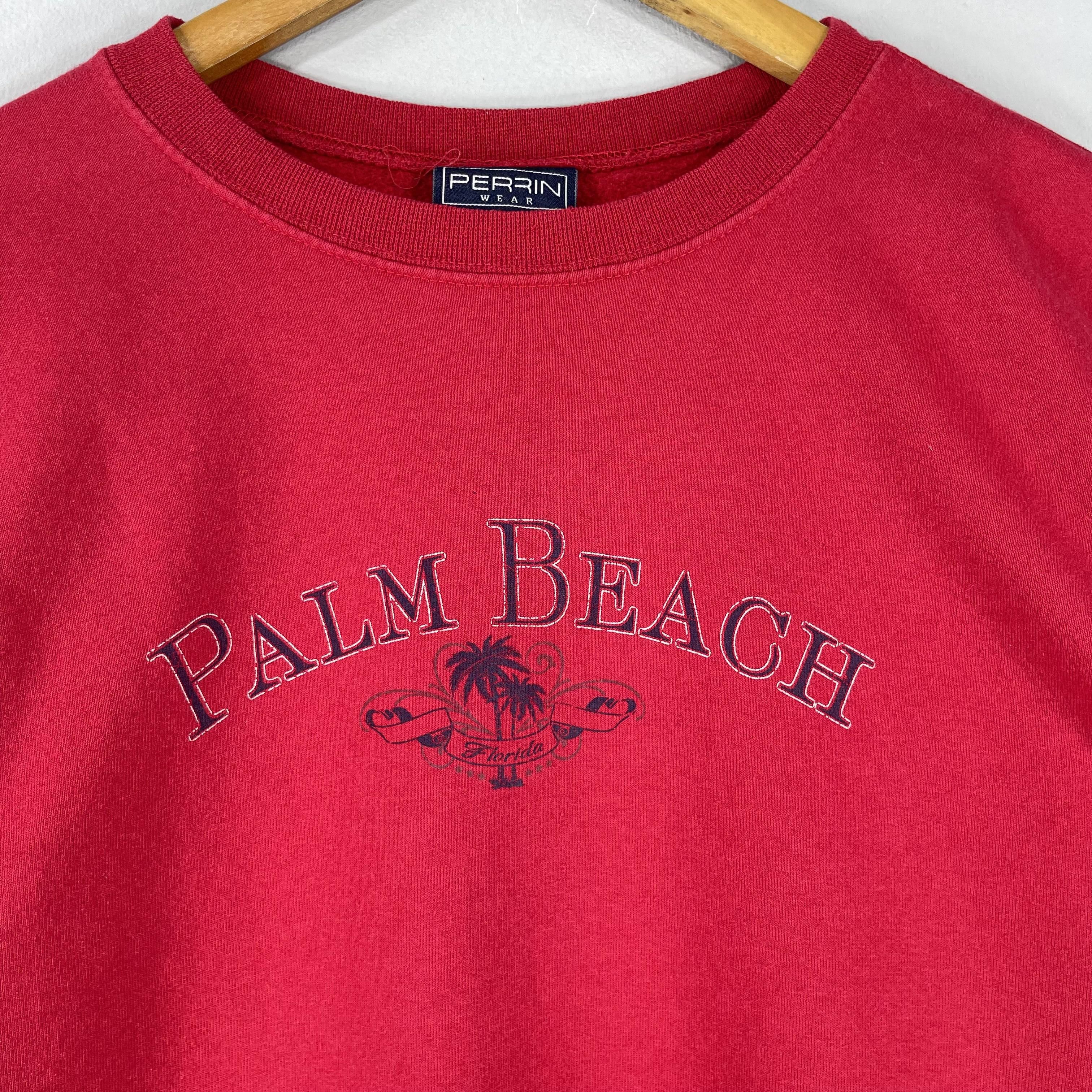 Vintage Vintage PALM BEACH Spellout Printed Sweatshirt Size US L / EU 52-54 / 3 - 2 Thumbnail
