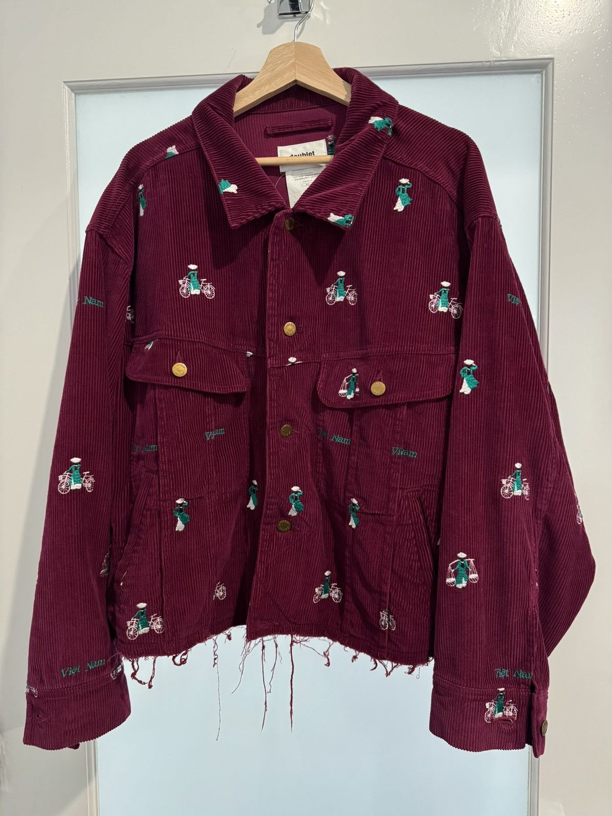 Doublet Doublet Vietnam Embroidered Corduroy Work Jacket Size US S / EU 44-46 / 1 - 1 Thumbnail