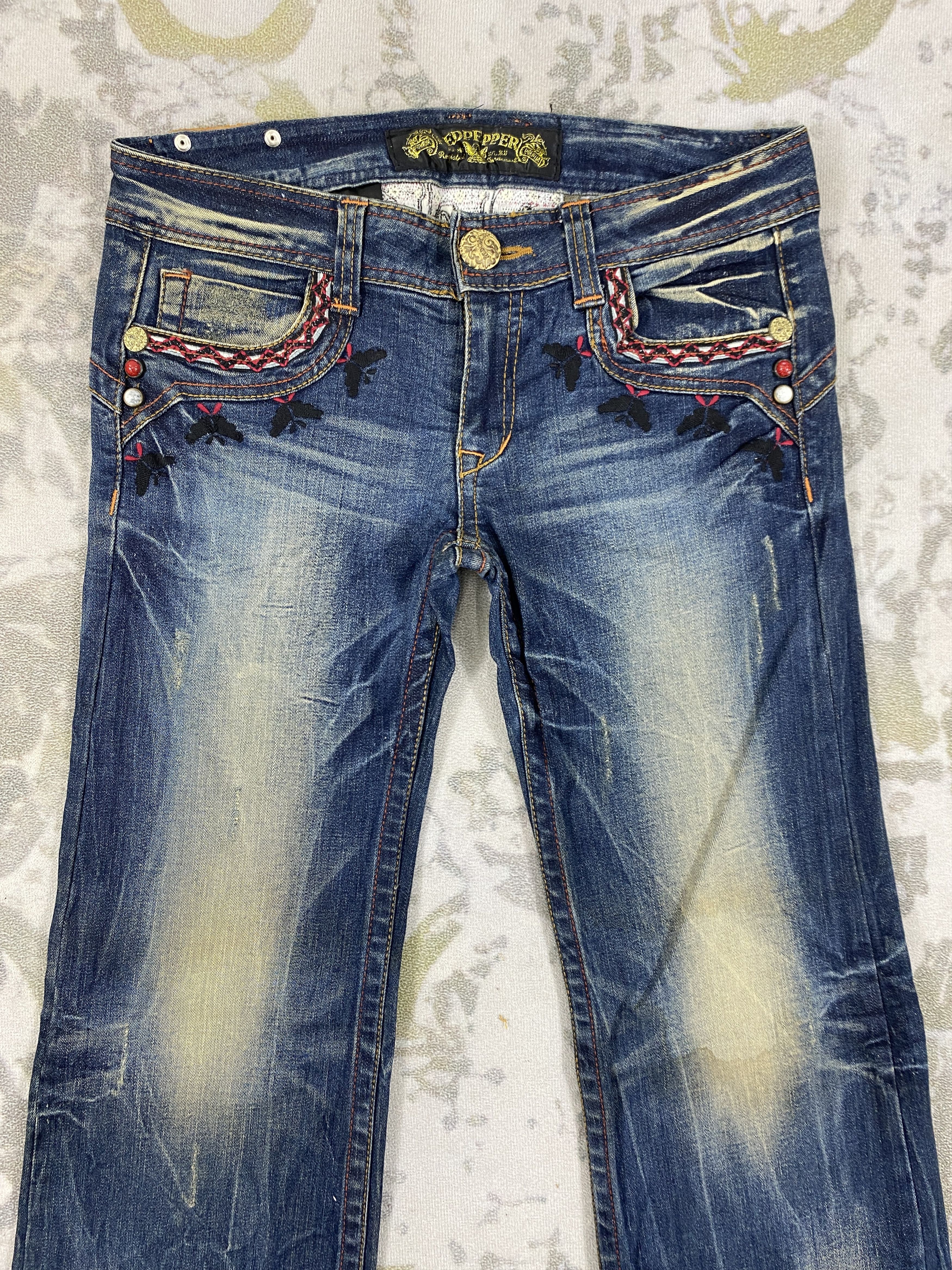 Hysteric Glamour Rare Vintage Redpepper Flare Jeans 33x33 Denim-JN3470 Size US 33 - 3 Thumbnail