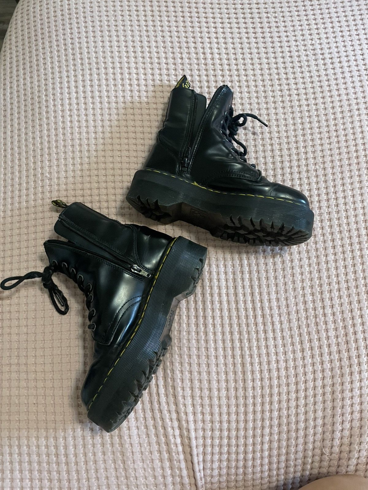 Dr. Martens Jason Platform Dr.Marten black combat boots Size US 6 / IT 36 - 3 Thumbnail