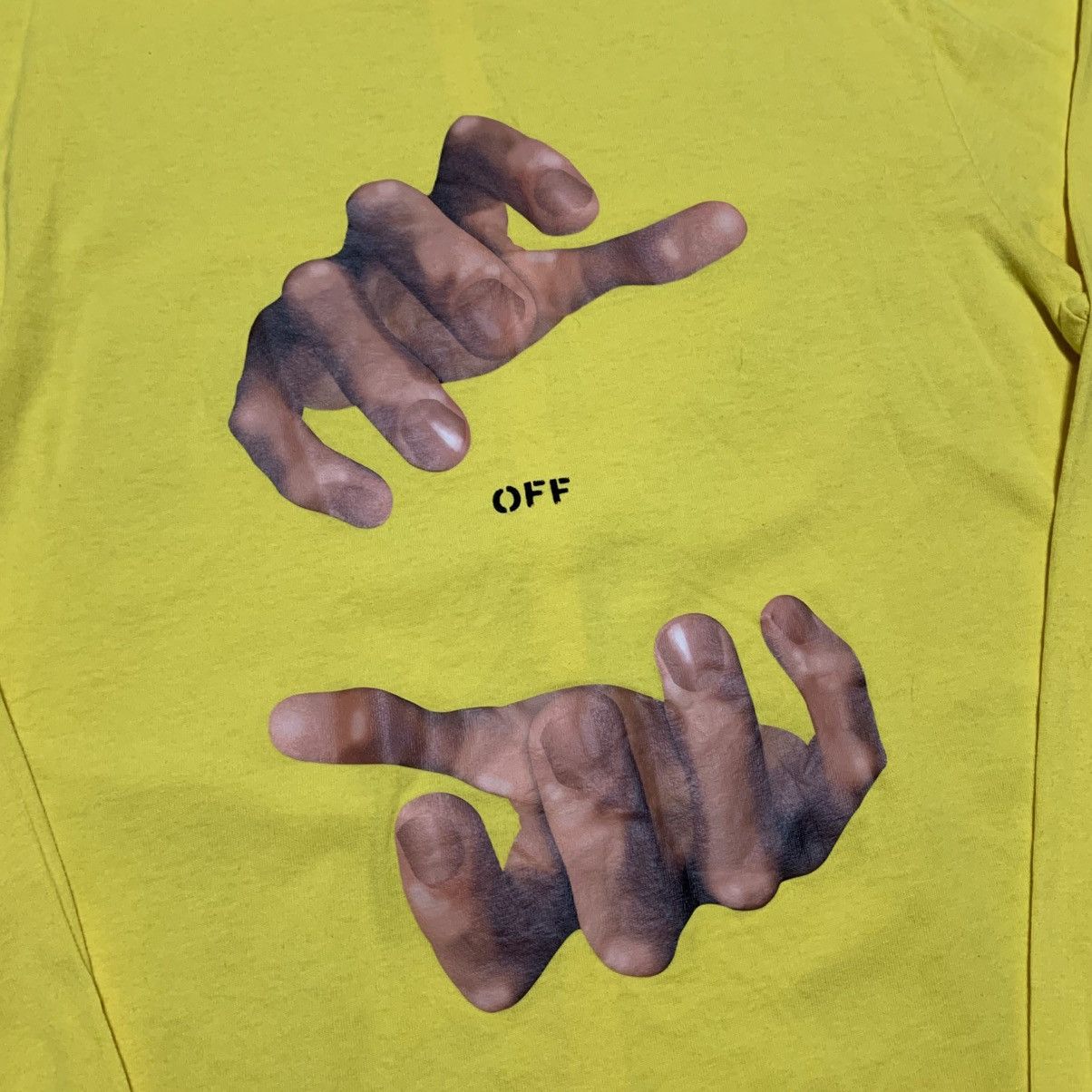 Off-White Off White XS Hand Arrows Yellow Long Sleeve Top Virgil Abloh Size US XS / EU 42 / 0 - 4 Thumbnail