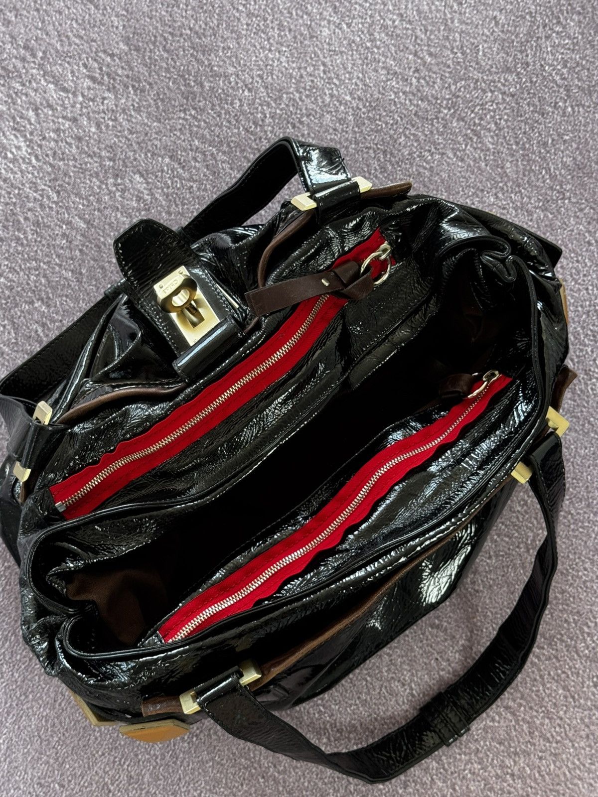 Chloe Chloe 00s Avant Garde Leather Audra Handle Bag Size ONE SIZE - 17 Thumbnail