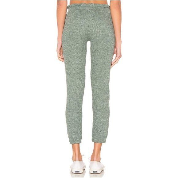 MONROW Monrow Cactus Green Thermal Elastic Waist Sweats Size 26" / US 2 / IT 38 - 4 Thumbnail