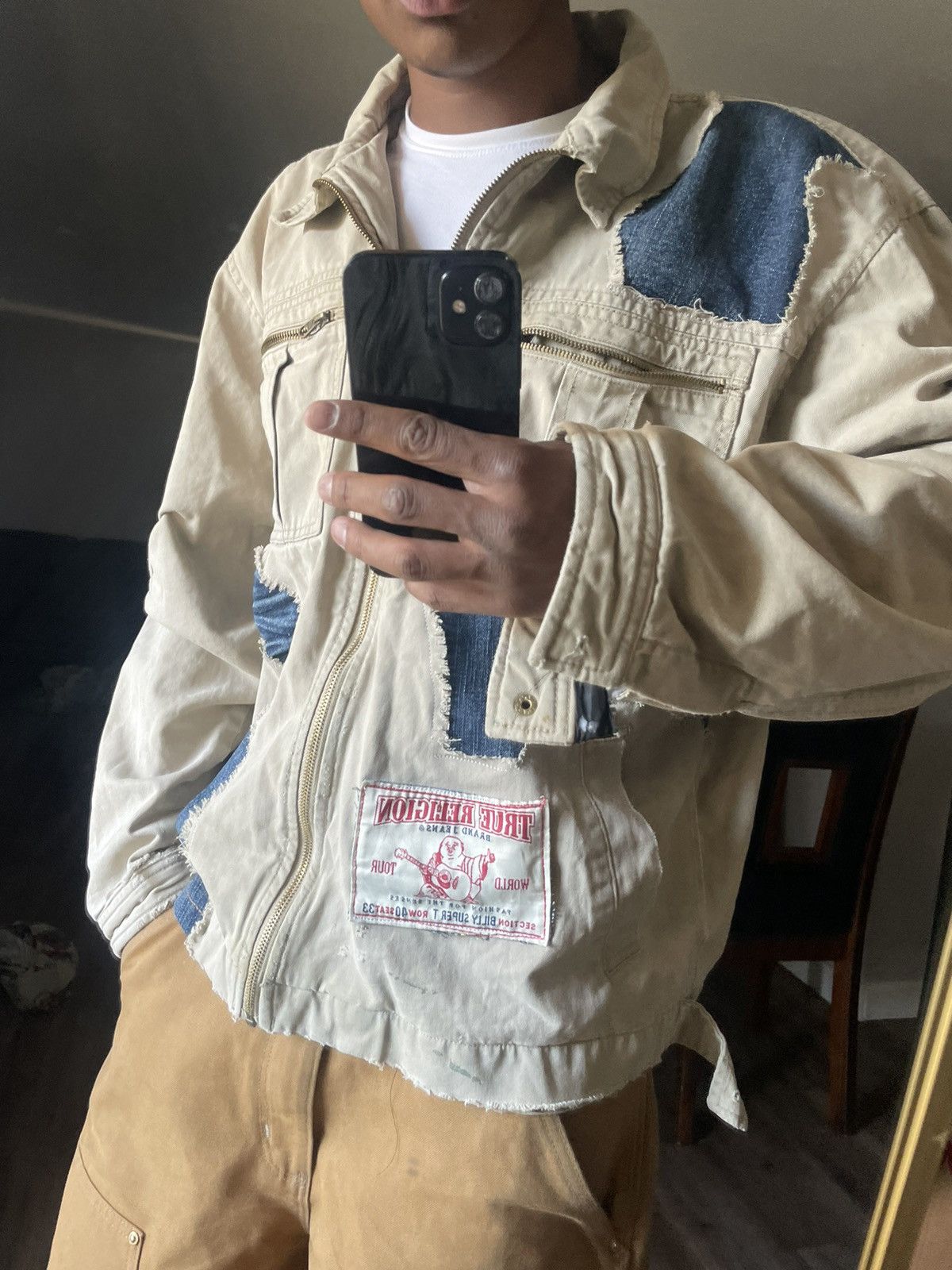 Other 1of1 True Religion X PLUGG 1983 Distressed Work Jackey Size US XL / EU 56 / 4 - 4 Thumbnail