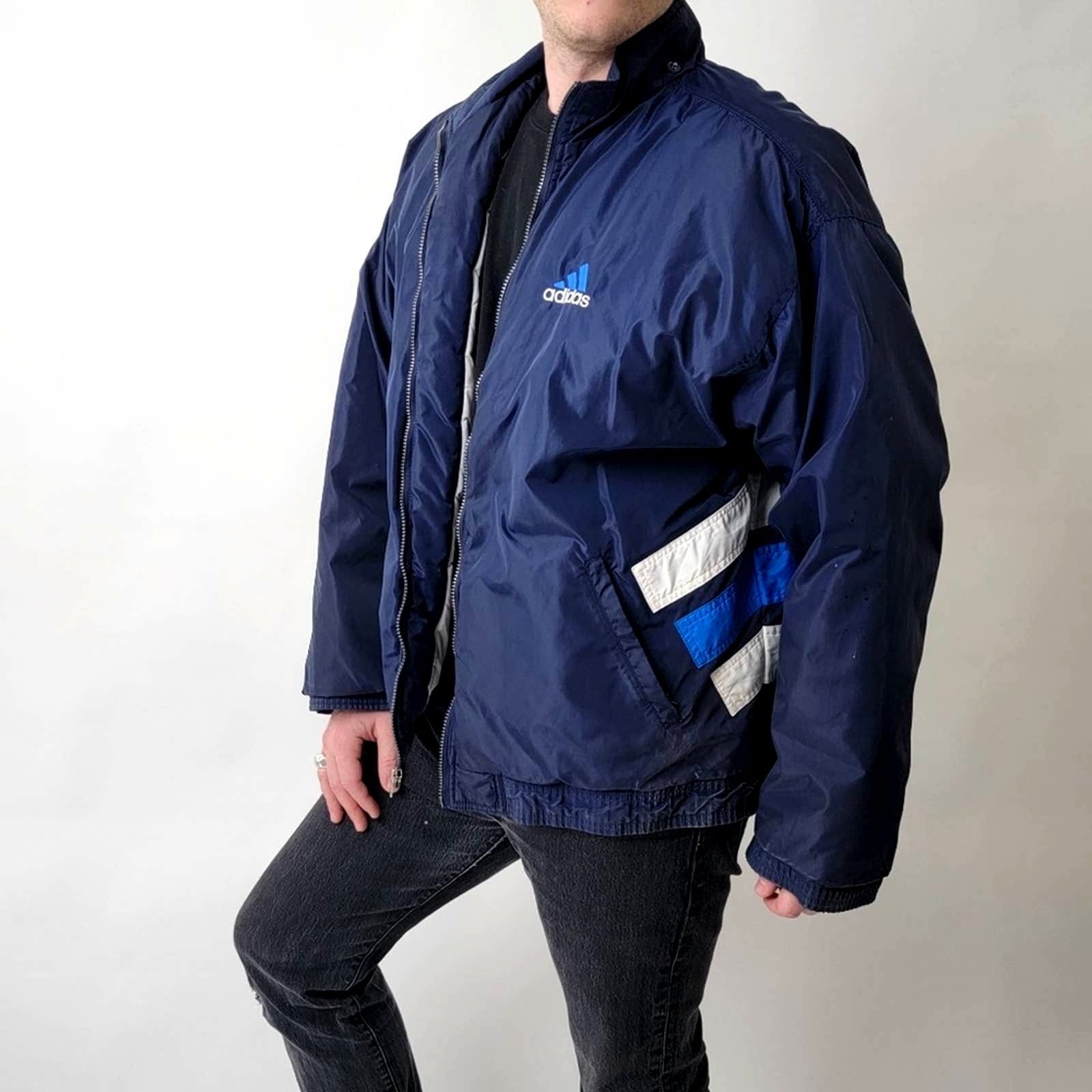 Adidas Vintage Y2k adidas Quilted Puffer Jacket Parka - XL Size US XL / EU 56 / 4 - 6 Thumbnail
