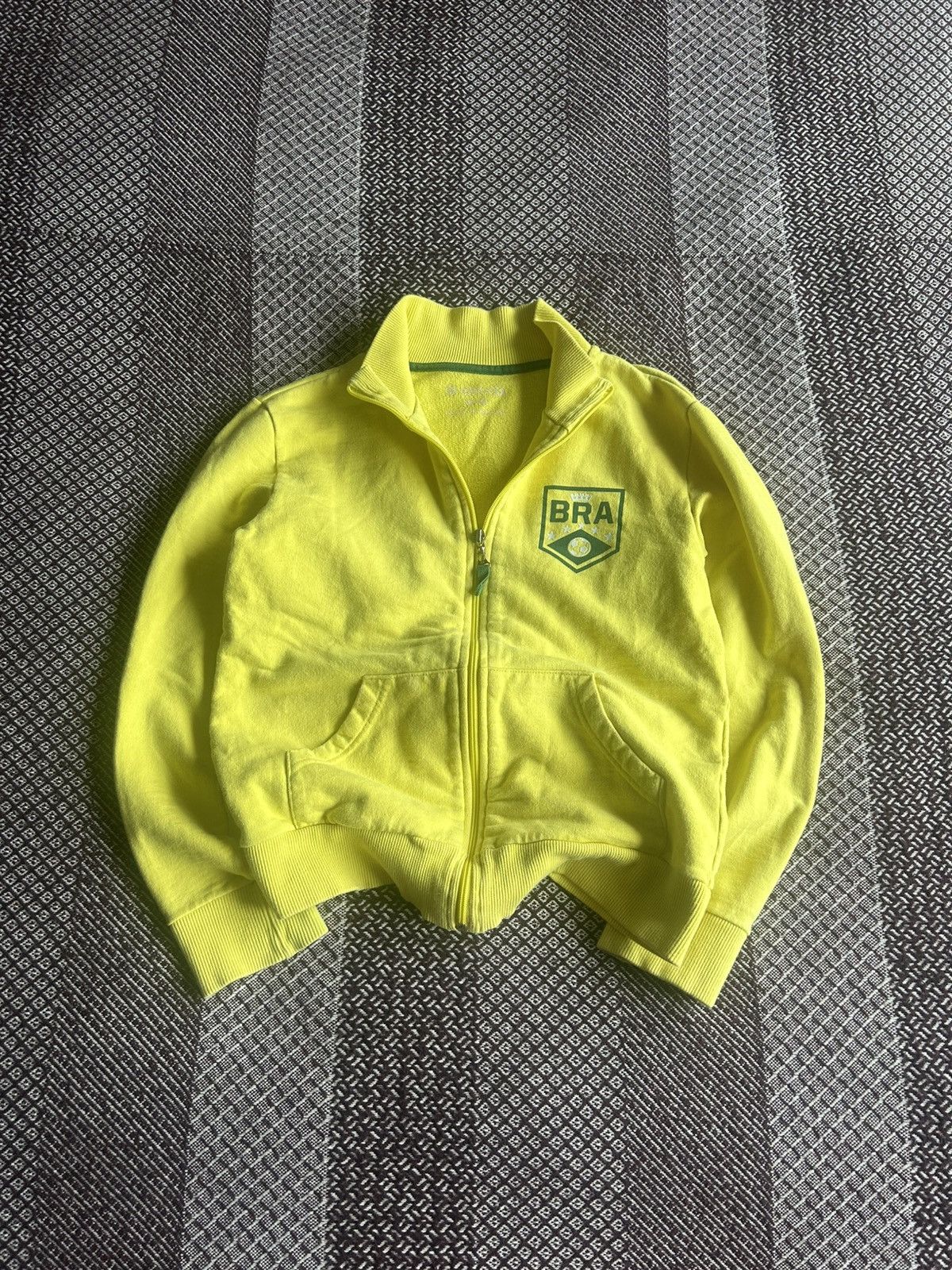 Japanese Brand × Vintage Vintage Y2K Brazil Zip Up Sweatshirt Soccer Style Size M Size M / US 6-8 / IT 42-44 - 14 Thumbnail