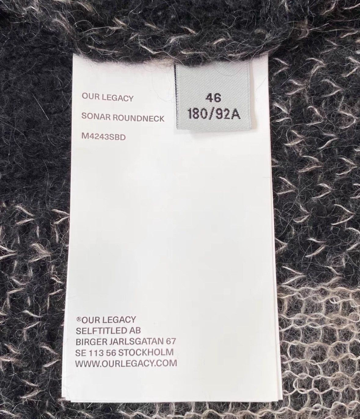 Our Legacy Our Legacy size46 Black perforated tartan round neck shirt Size US S / EU 44-46 / 1 - 7 Thumbnail