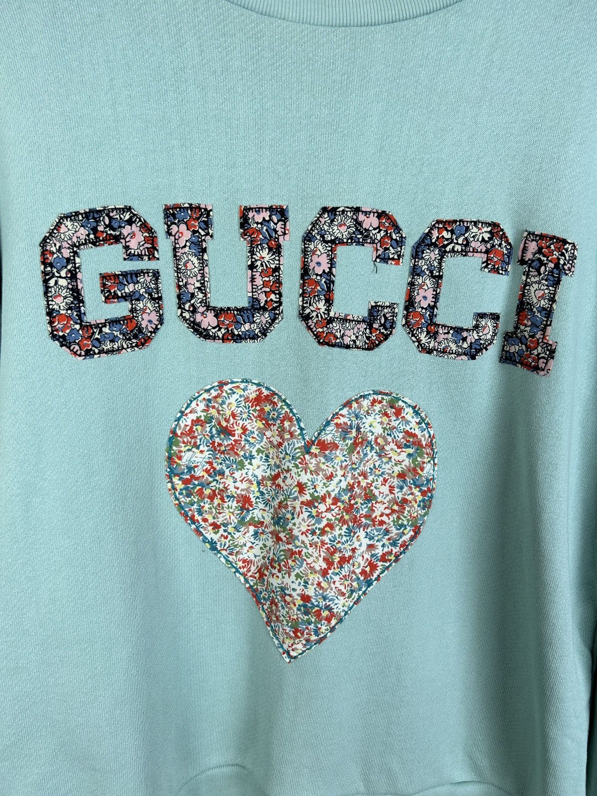 Gucci Gucci x Liberty London Floral Print Applique Sweatshirt M Size M / US 6-8 / IT 42-44 - 2 Thumbnail