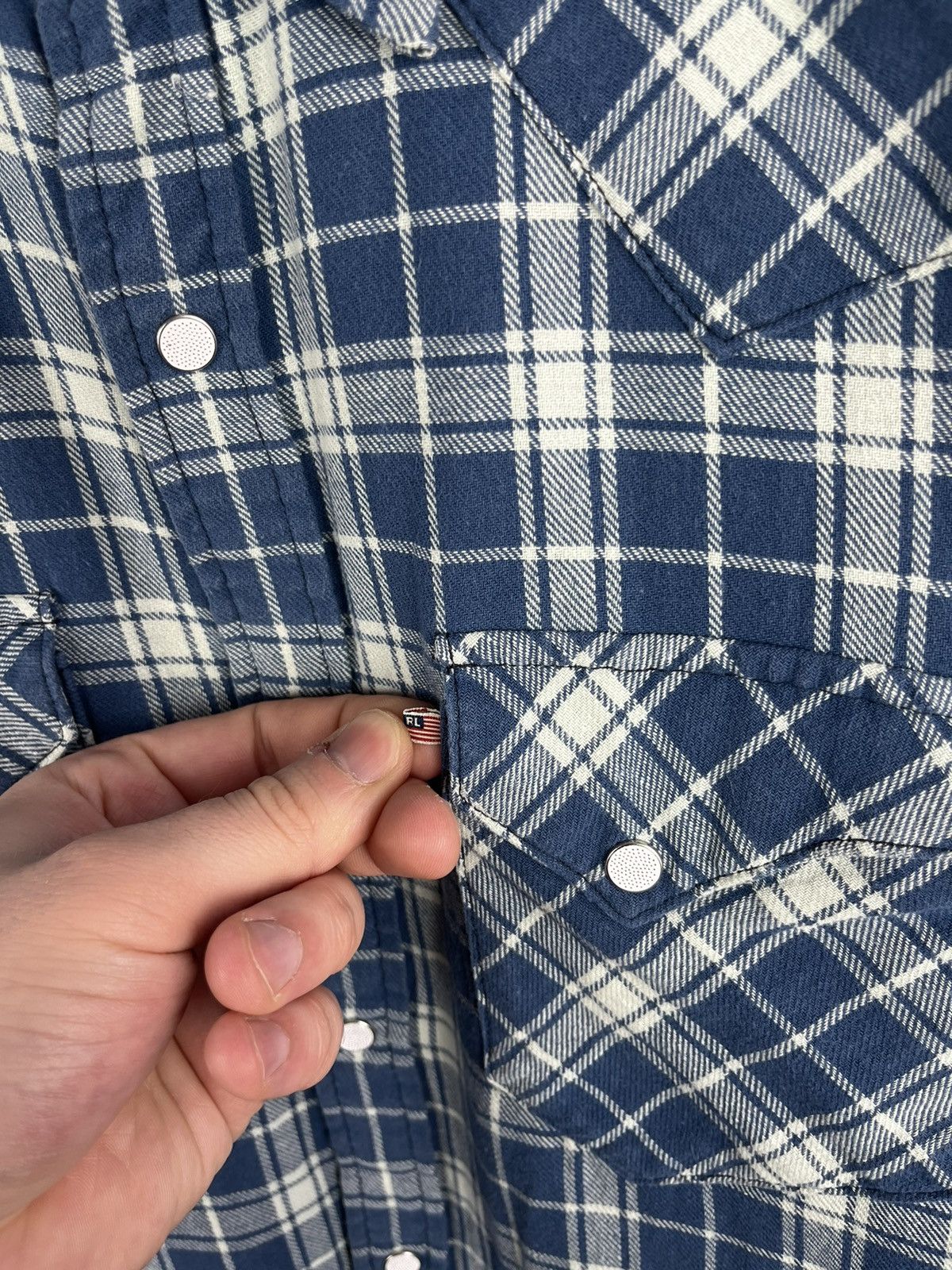Polo Ralph Lauren × Ralph Lauren × Vintage Polo Ralph Lauren flannel shirt vintage Size US L / EU 52-54 / 3 - 3 Thumbnail