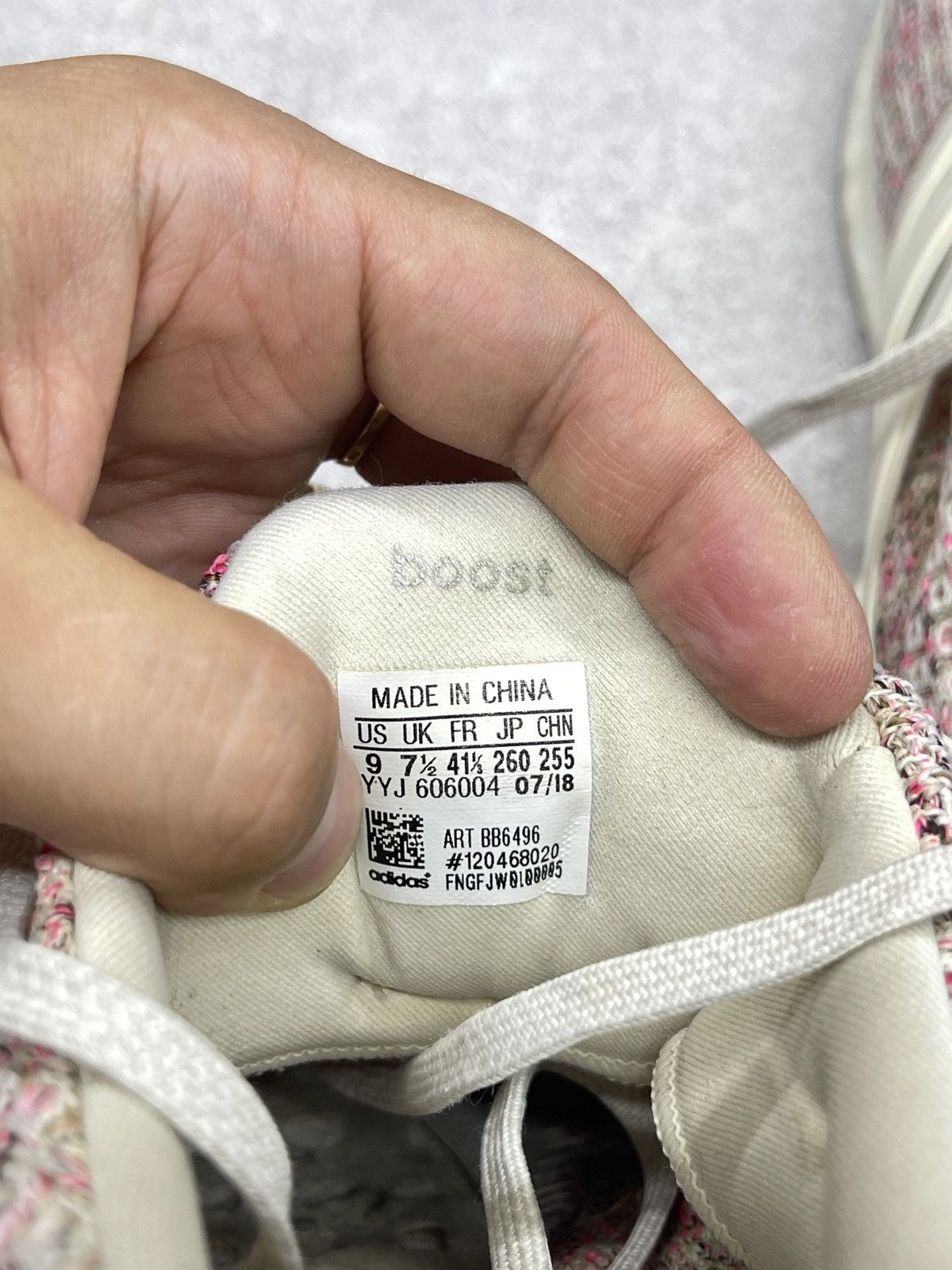 Adidas Women Adidas Ultra Boost 4.0 Pink Static Sneakers Size US 9 / IT 39 - 11 Thumbnail