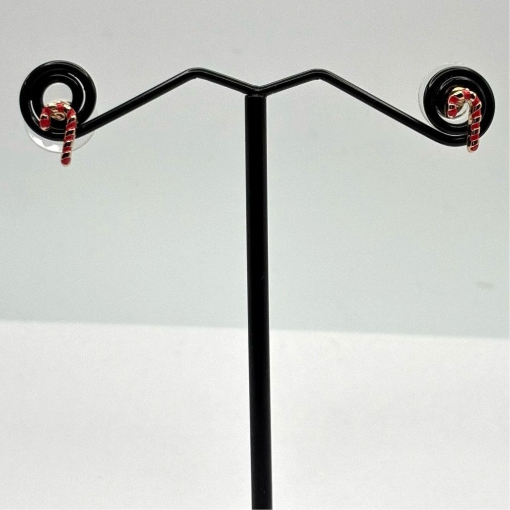 Other Red Candy Cane Earrings Size ONE SIZE - 1 Thumbnail