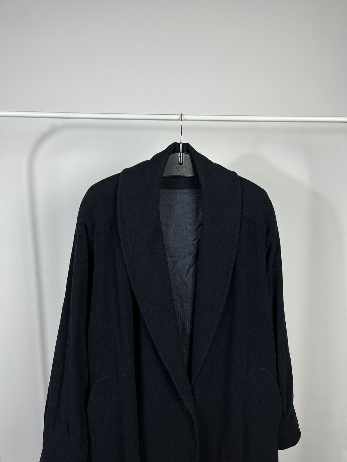 Other Vintage Women’s Wool Coat West Germany One Button Navy Size 3XL / US 20-22 - 2 Thumbnail