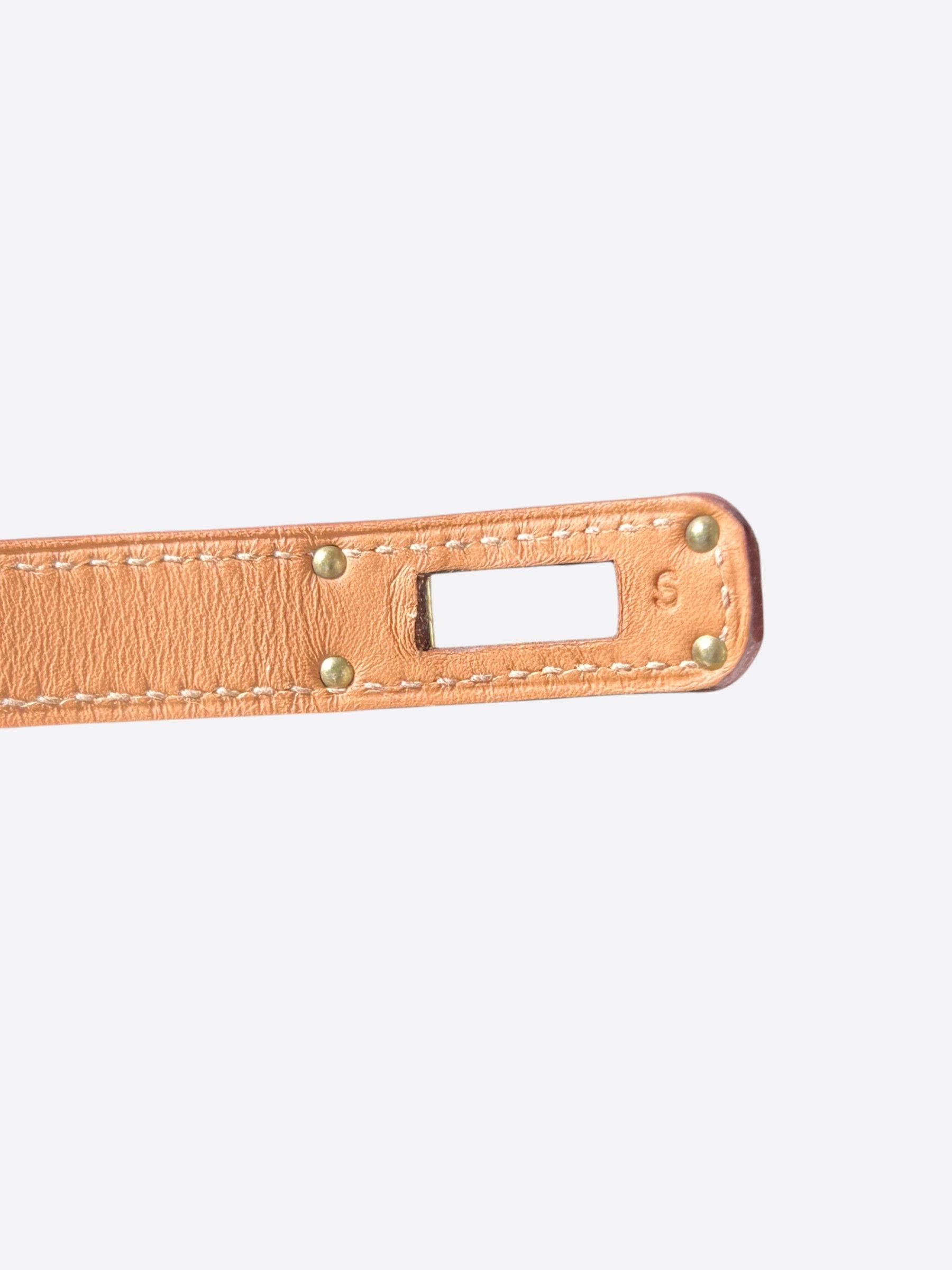 Hermes Brown Lizard & Gold Hardware Kelly Double Tour Bracelet Size ONE SIZE - 3 Thumbnail