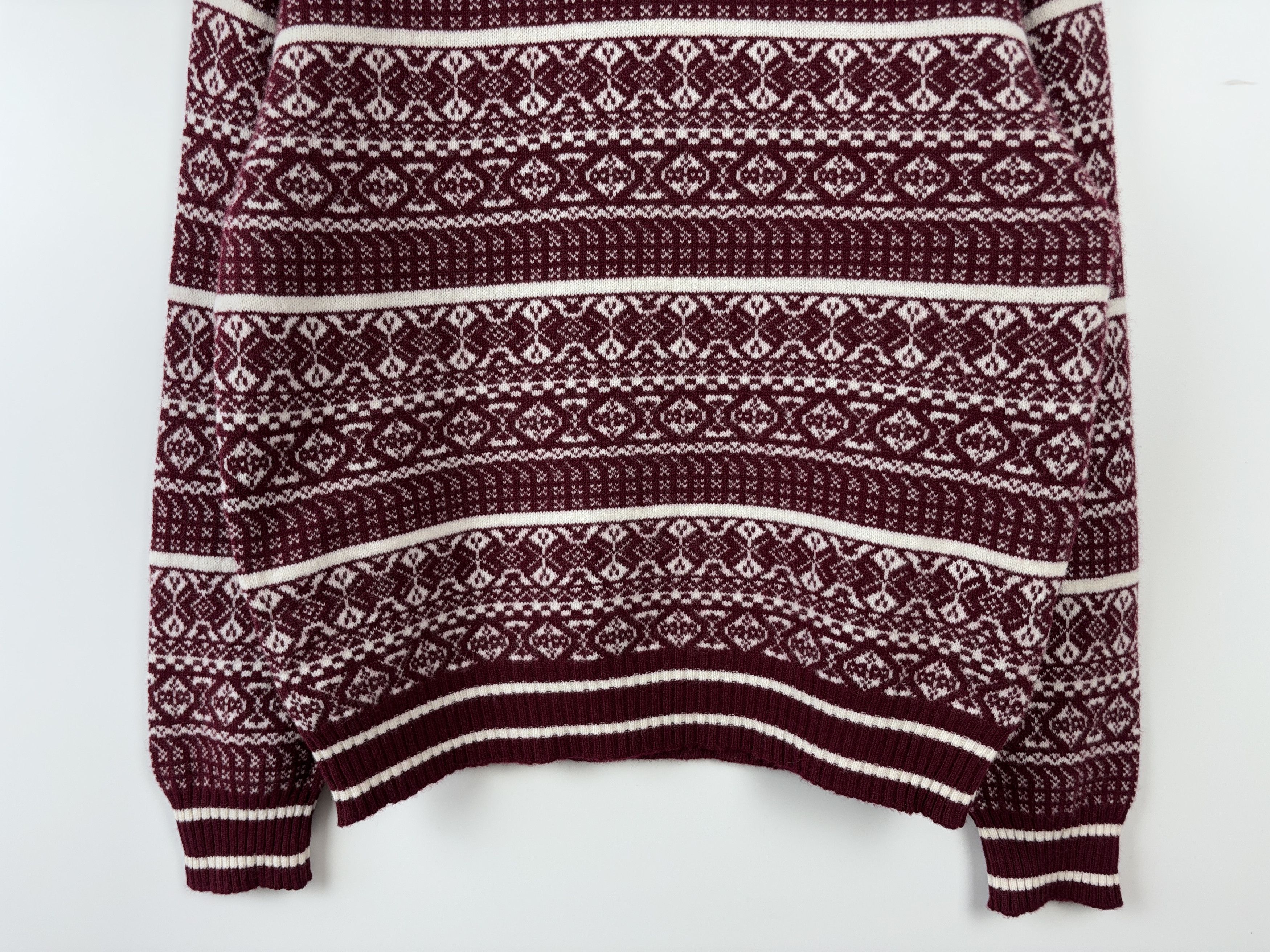 Andrew St. John × Vintage Tom Morris St Andrews Golf Wool Sweater Fair Isle Pullover Size US XL / EU 56 / 4 - 3 Thumbnail