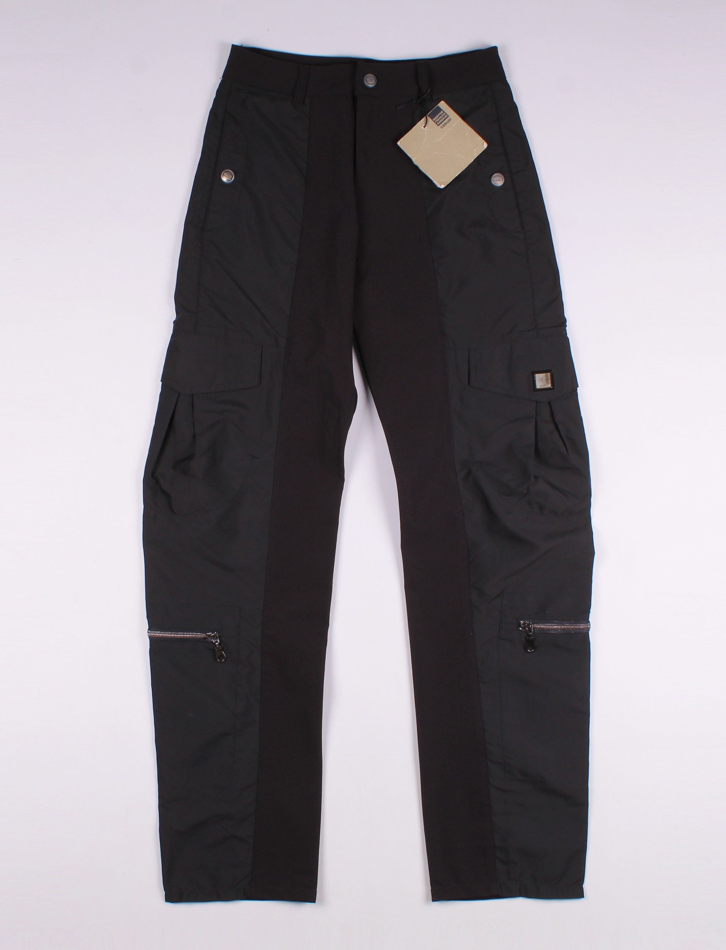 image of Marithe Francois Girbaud Hight Waisted Multipocket Pants in Black Gray, Women's (Size 26)