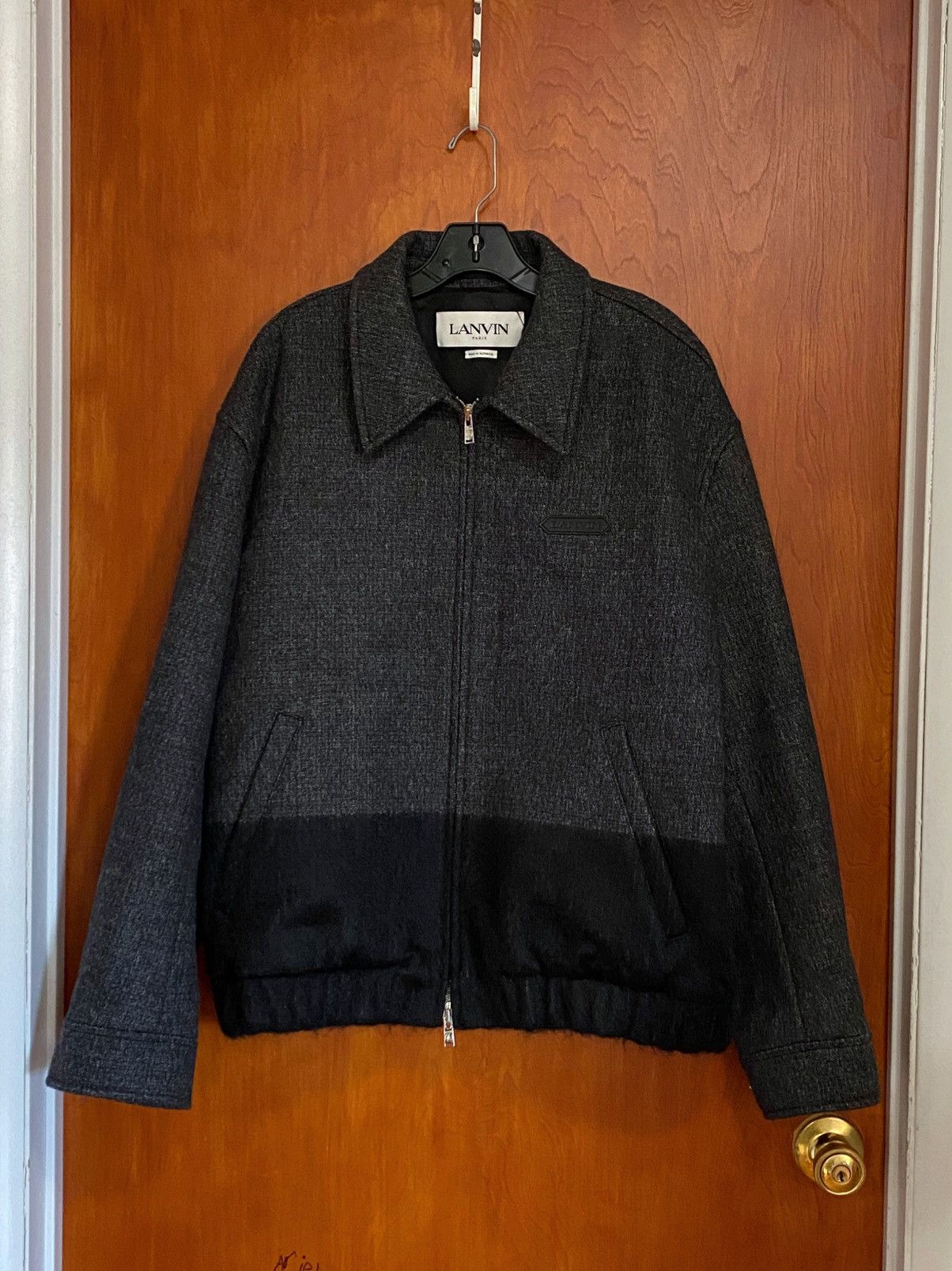 Lanvin Lanvin Wool-Blend Bomber Jacket size 48/us size M Size US M / EU 48-50 / 2 - 1 Thumbnail