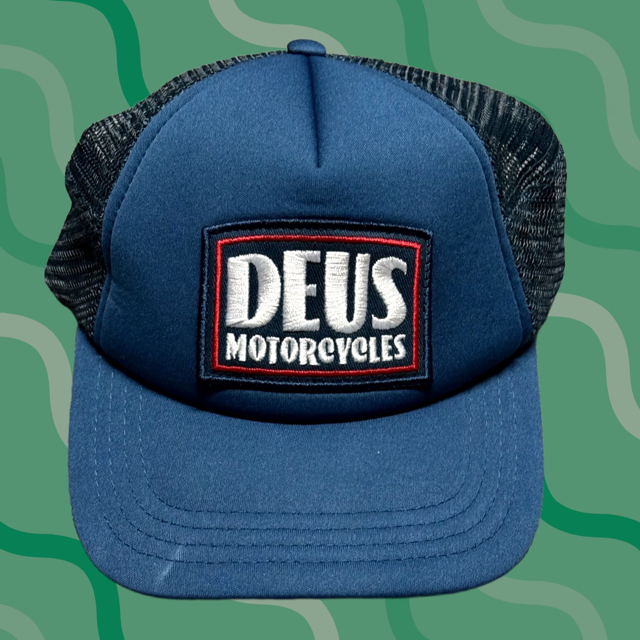 Deus Ex Machina Deus ex Machina Hat Cap Blue Ex Machina Trucker Snapback Adjustable Men One Size Embroidered Size ONE SIZE - 1 Thumbnail