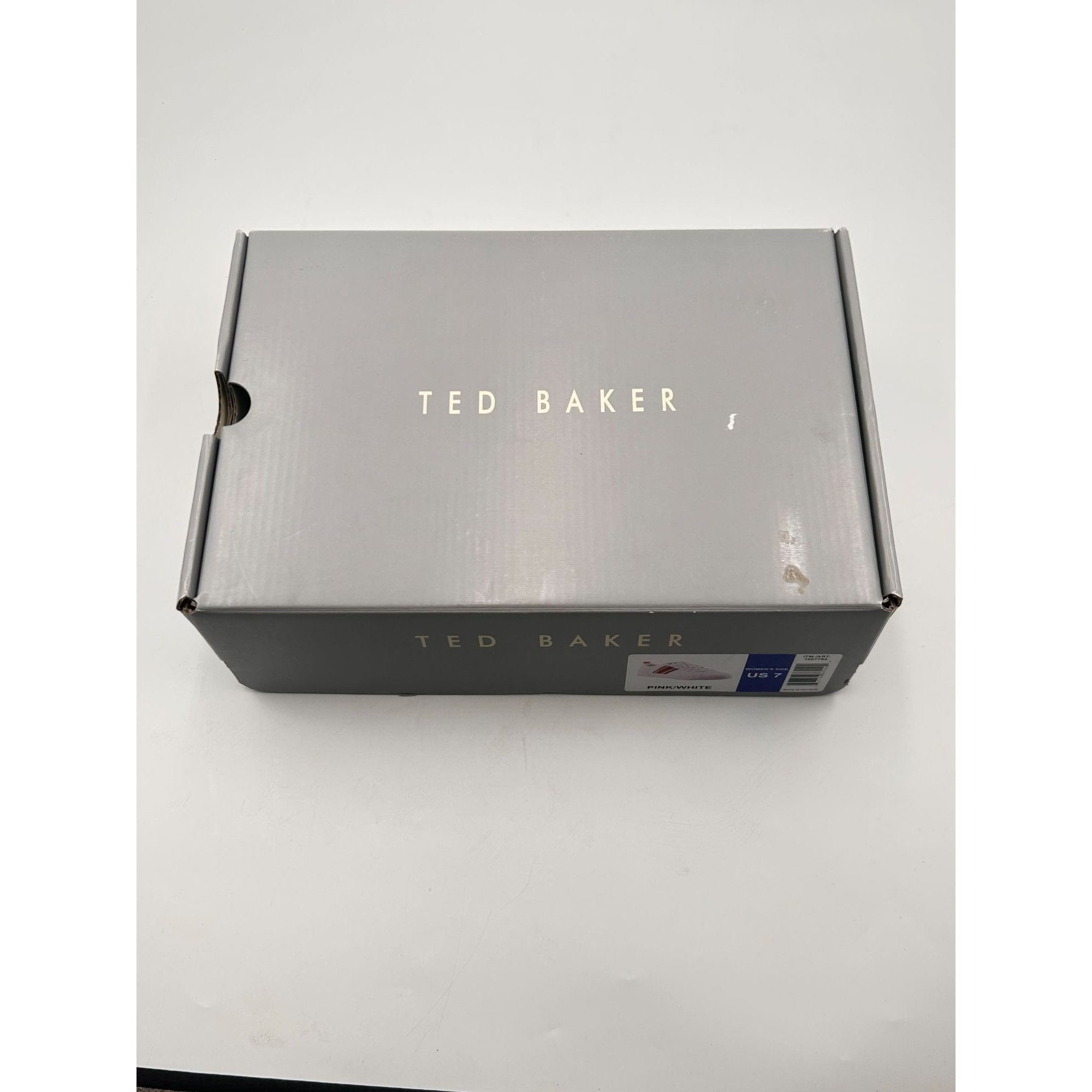 Ted Baker Ted Baker Women’s Sneakers US 7 Pink White Leather Lace Up L Size US 7 / IT 37 - 9 Thumbnail