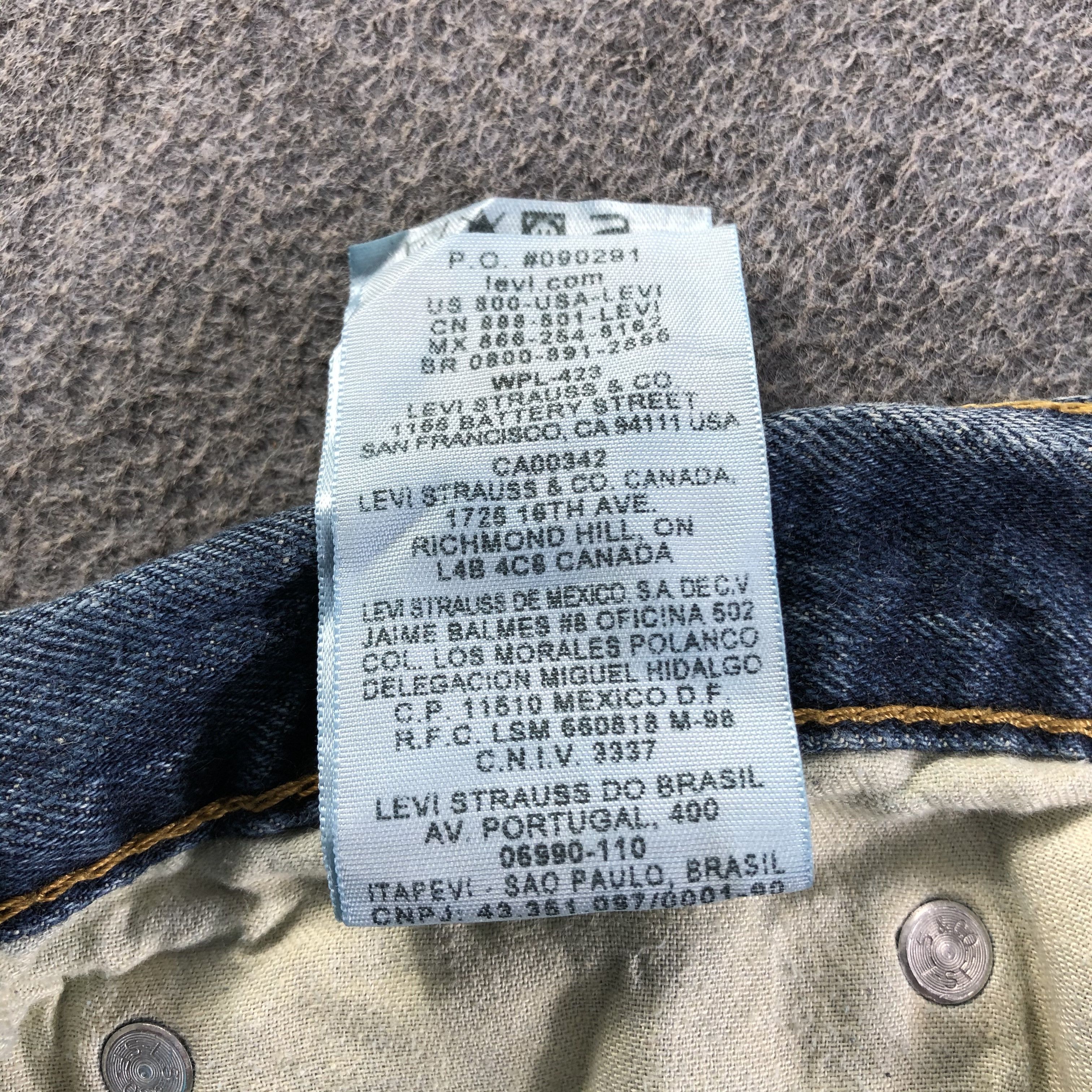 Levi's Vintage Blue Wash Levis 514 Jeans-J4116 Size US 36 / EU 52 - 12 Thumbnail