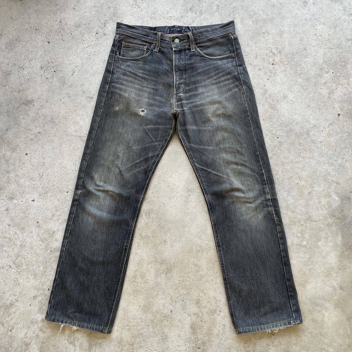 Paul Smith Vintage Paul Smith Jeans Black Faded Denim Pants W31 Size US 31 - 1 Thumbnail