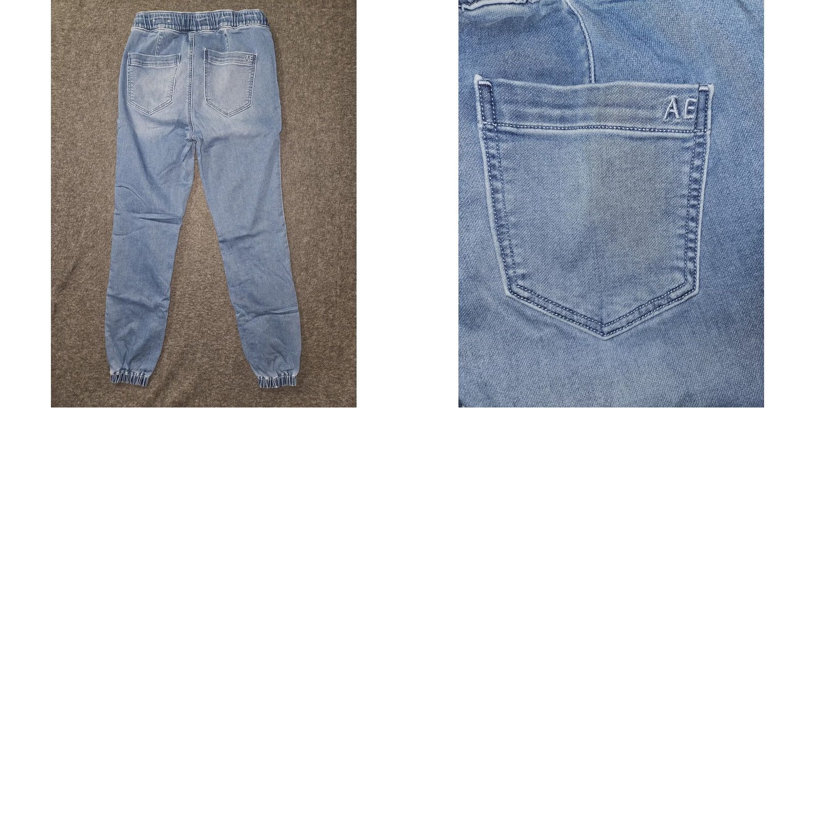 American Eagle Outfitters American Eagle Outfitters Jeans Womens 4 Blue Soft Knit Mid Rise Jogger Tapered Size 27" / US 4 / IT 40 - 8 Thumbnail