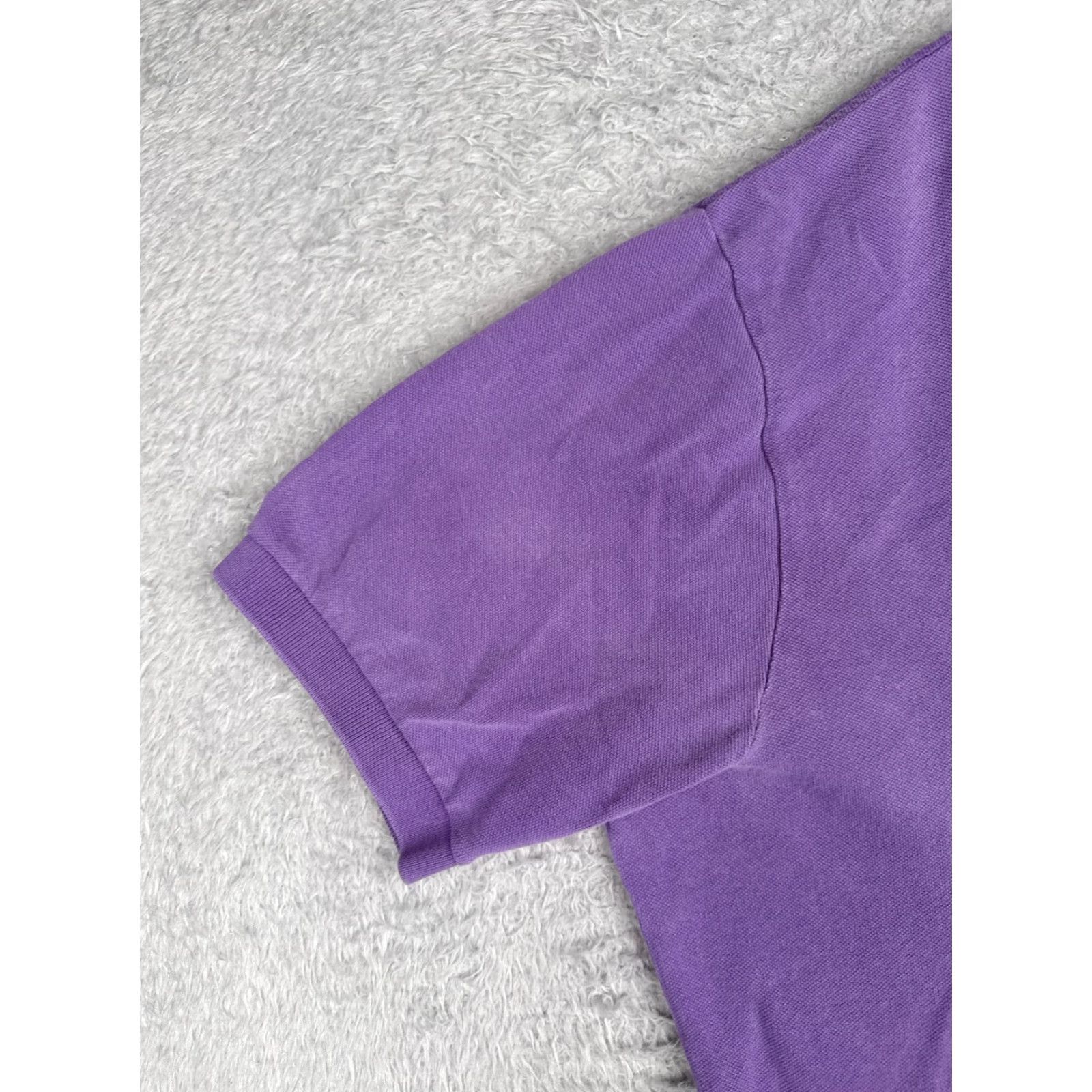 Ralph Lauren VINTAGE Polo Ralph Lauren Shirt Men 2XL Purple Short Sleeve 100% Cotton Polo Shirt, 80s Golf Theme, Slim Fit Mens Size US XXL / EU 58 / 5 - 3 Thumbnail