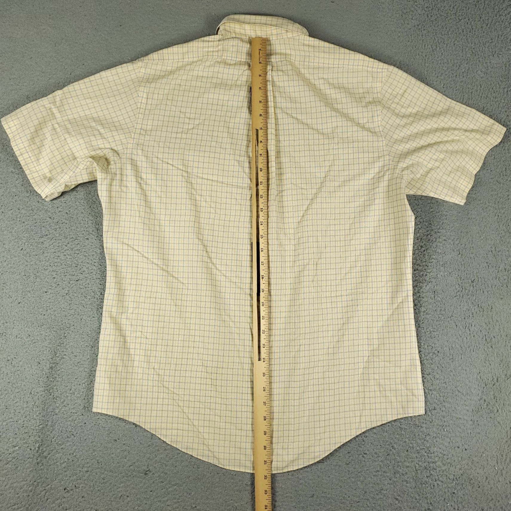 Brooks Brothers Brooks Brothers Shirt Mens Large Yellow Plaid Short Sleeve Button-Up Mens Size US L / EU 52-54 / 3 - 3 Thumbnail