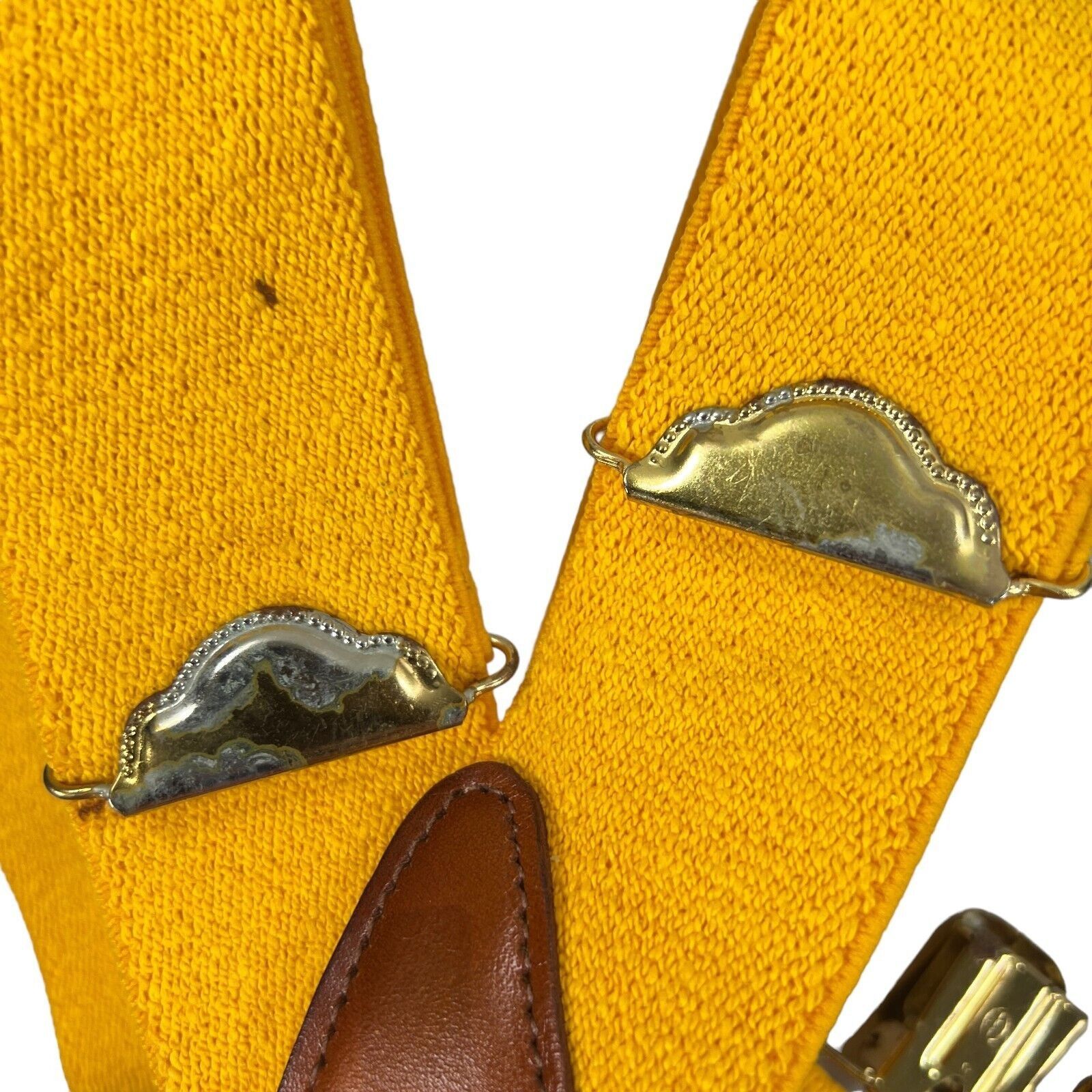 Other Vintage Leather Georgia Tech Yellow Jackets Suspenders Unive Size ONE SIZE - 12 Thumbnail