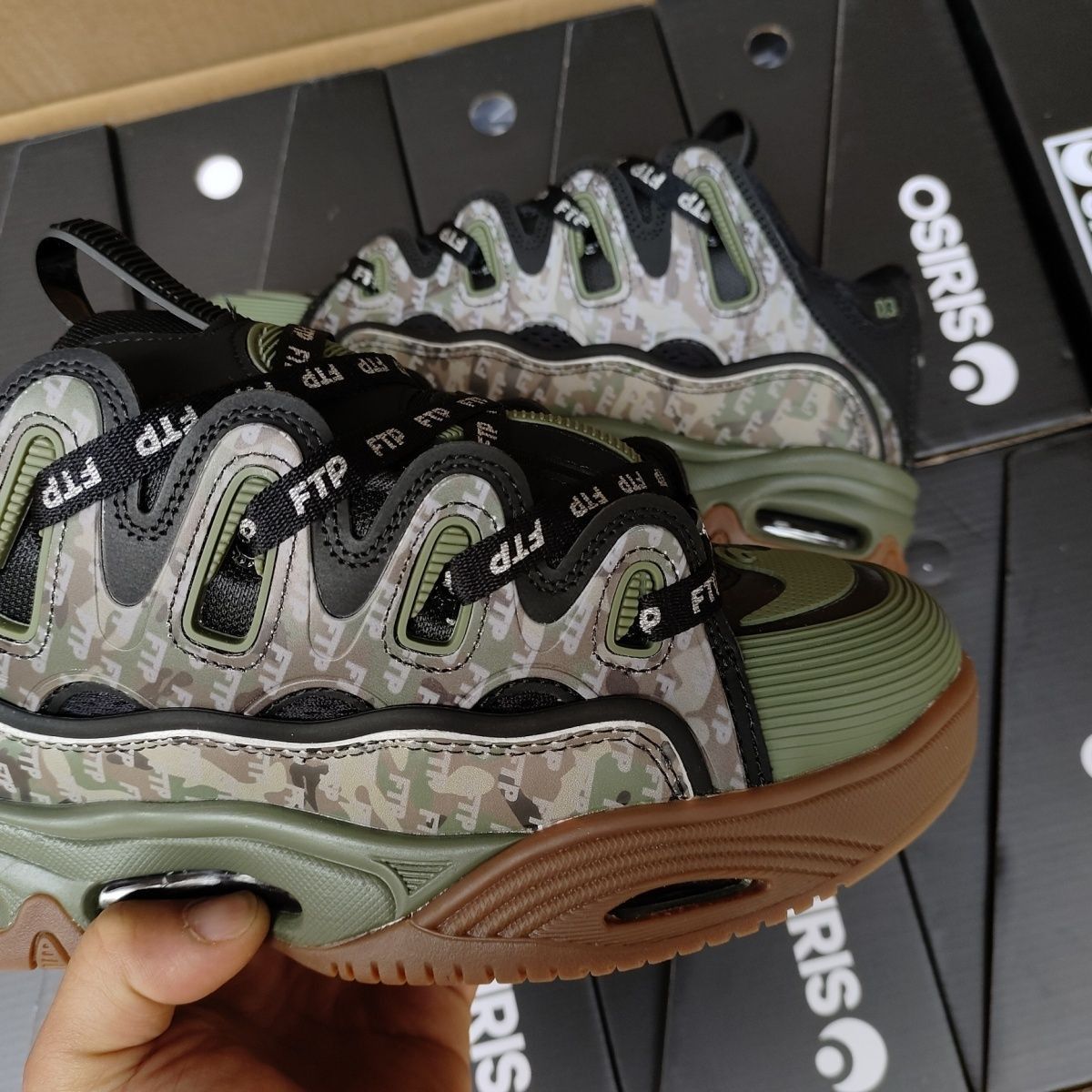 Osiris osiris x ftp camouflage 3m og d3 skater shoes Size US 9 / EU 42 - 6 Thumbnail