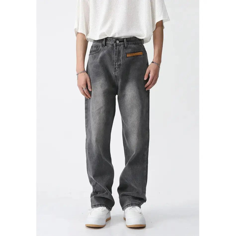 Japanese Brand Retro loose casual straight leg jeans Size US 32 / EU 48 - 4 Thumbnail