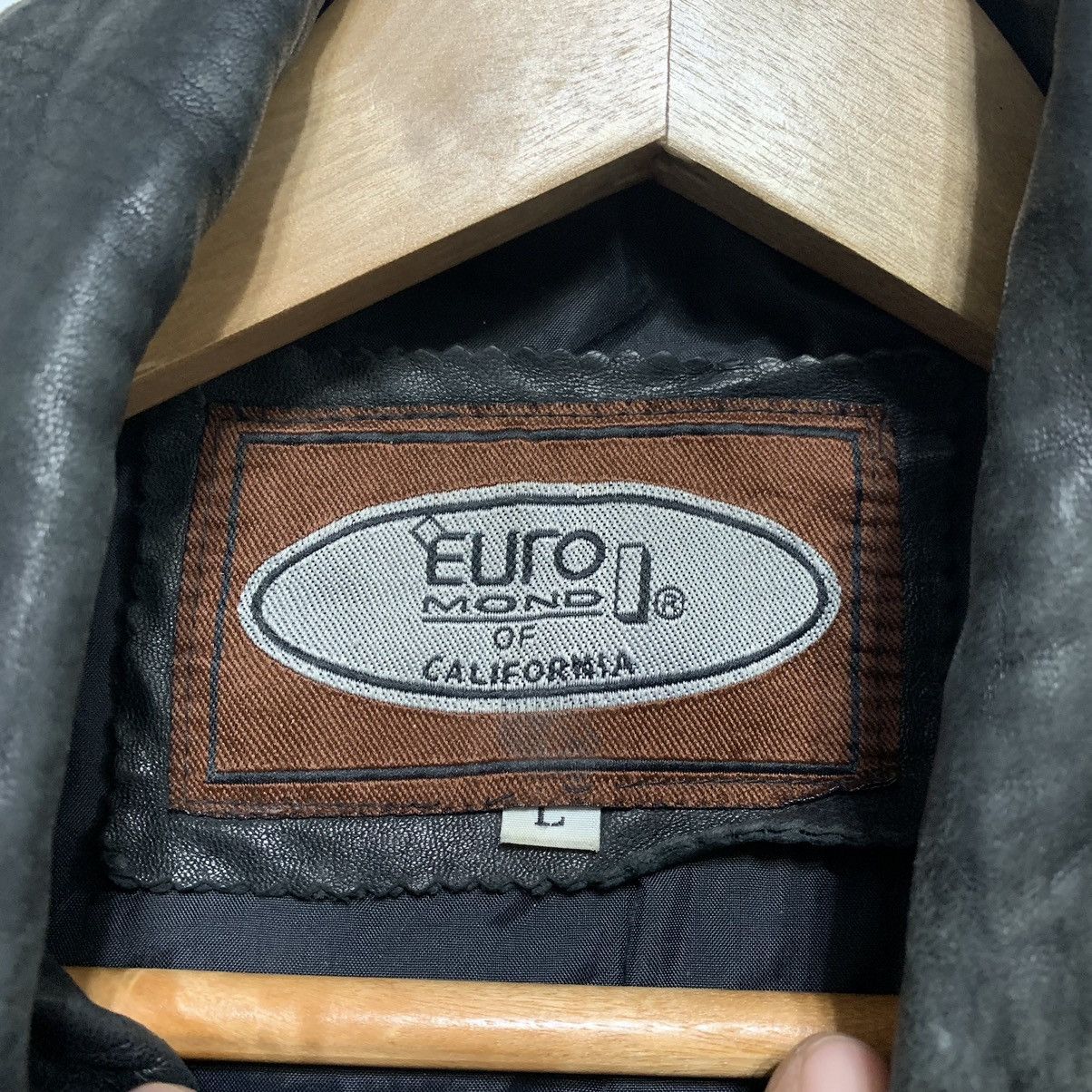 Other Vintage Euro Mondi Of California Leather Jacket Size L / US 10 / IT 46 - 10 Thumbnail