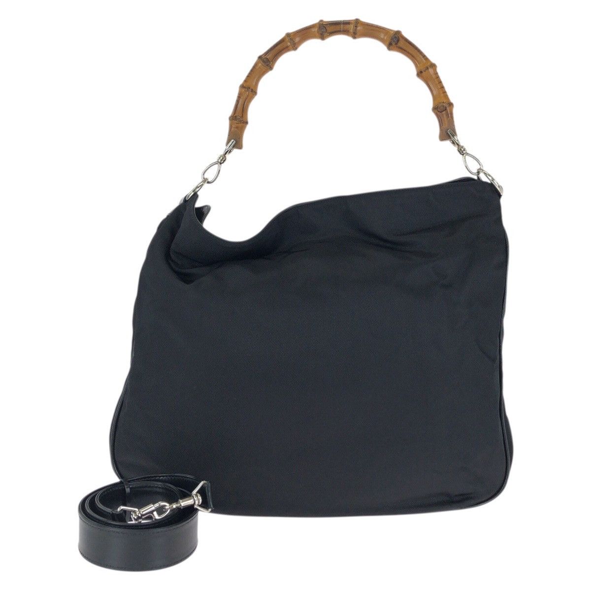 Gucci Gucci Gucci Bamboo Nylon 2way bag Textile Shoulder Bag 00134441577 DUTY FREE for USA Size ONE SIZE - 1 Thumbnail