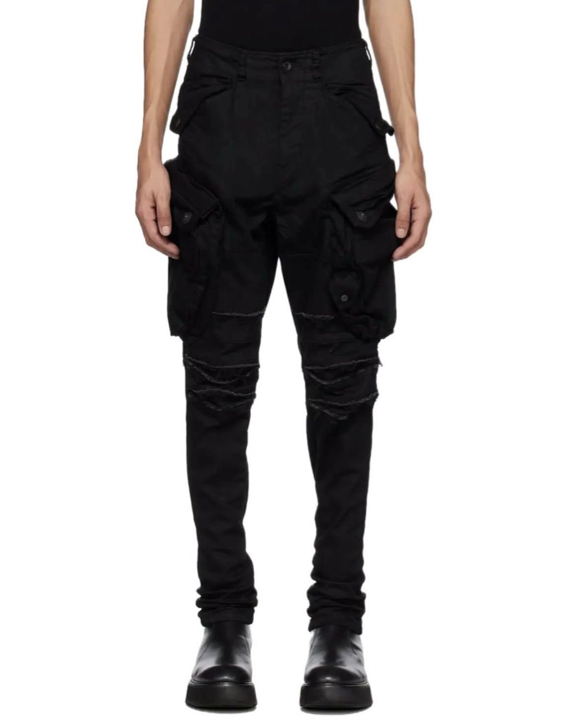 Julius Julius Gas Mask Denim Waxed Cargo Pants Size US 31 - 8 Thumbnail