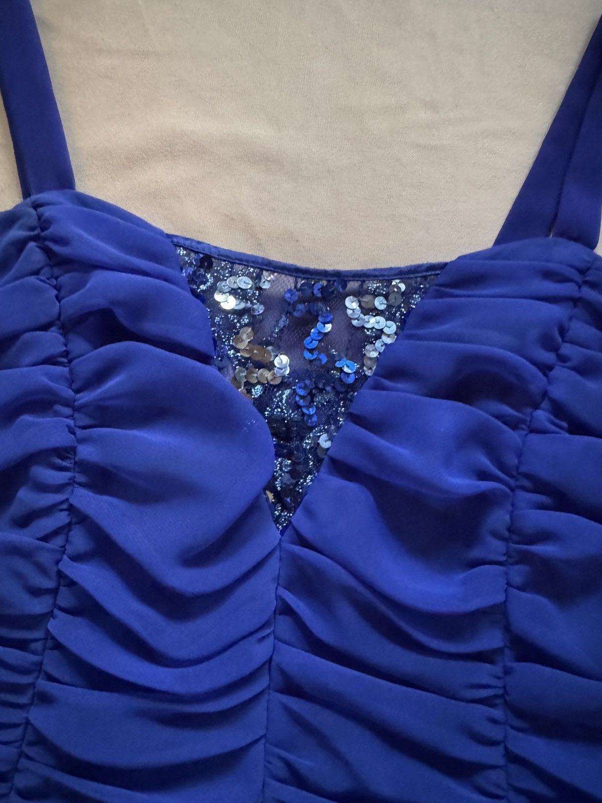 Designer × Vintage Unique Cocktail Hoffmann vintage top corset sequins Size XL / US 12-14 / IT 48-50 - 8 Thumbnail