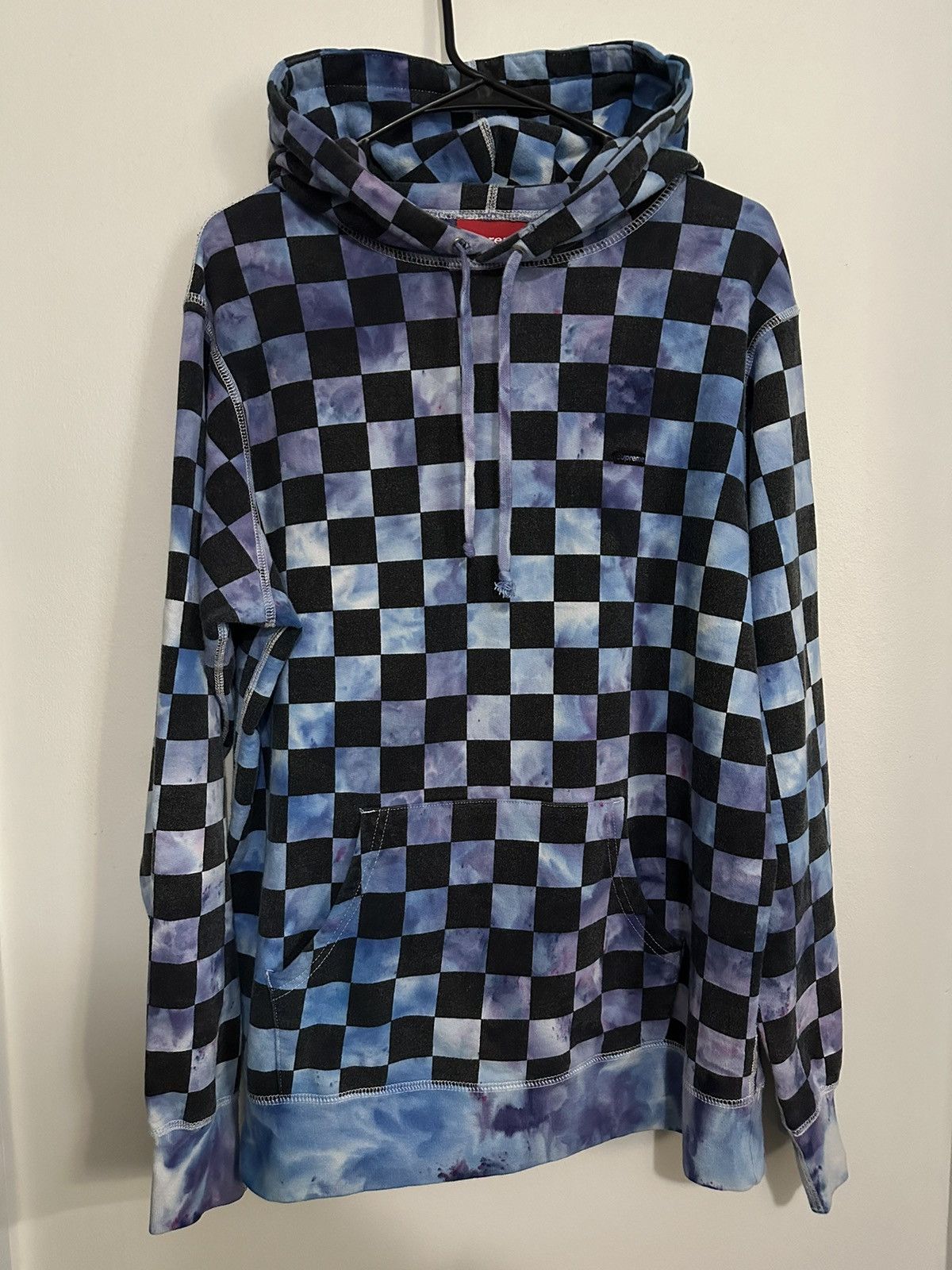 Supreme Supreme Checkered Mini Box Logo Hooded Sweatshirt Size US L / EU 52-54 / 3 - 1 Thumbnail