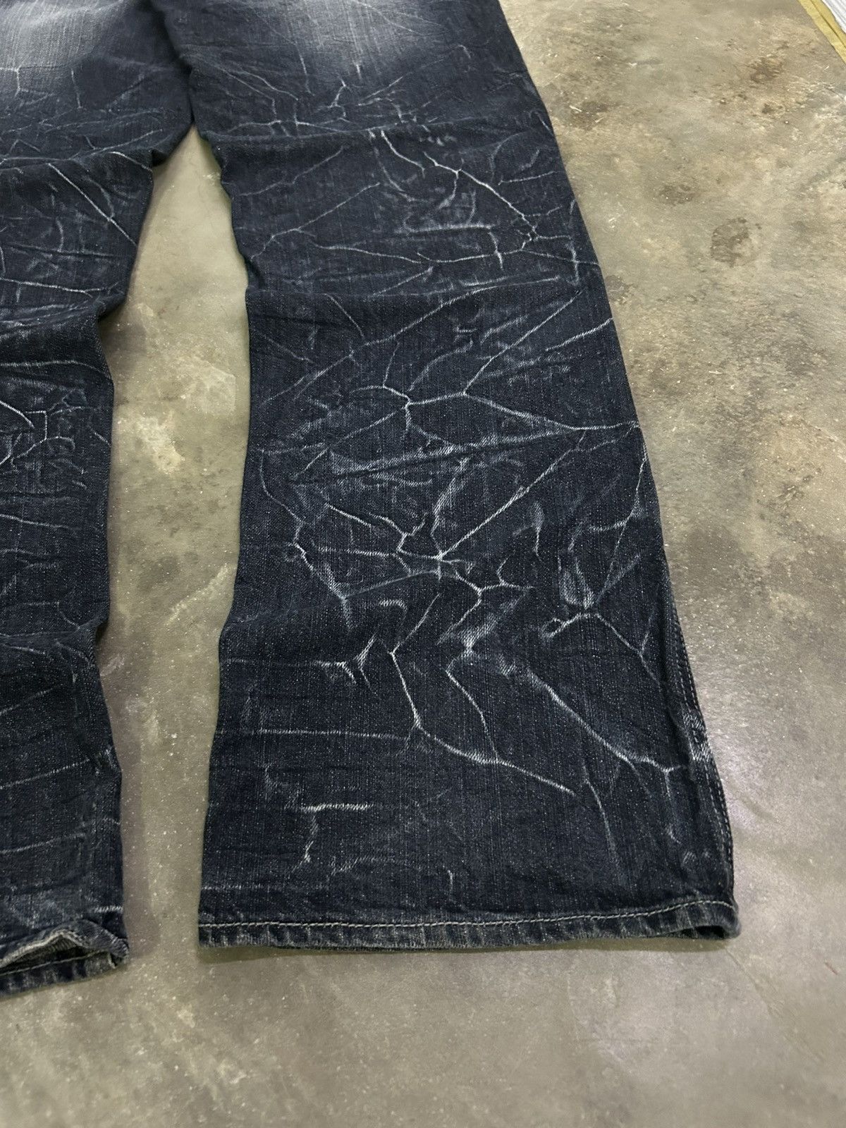 Japanese Brand Jack Serika Japanese Grunge Cracked Washed Crazy Streak Fade Size US 34 / EU 50 - 16 Thumbnail