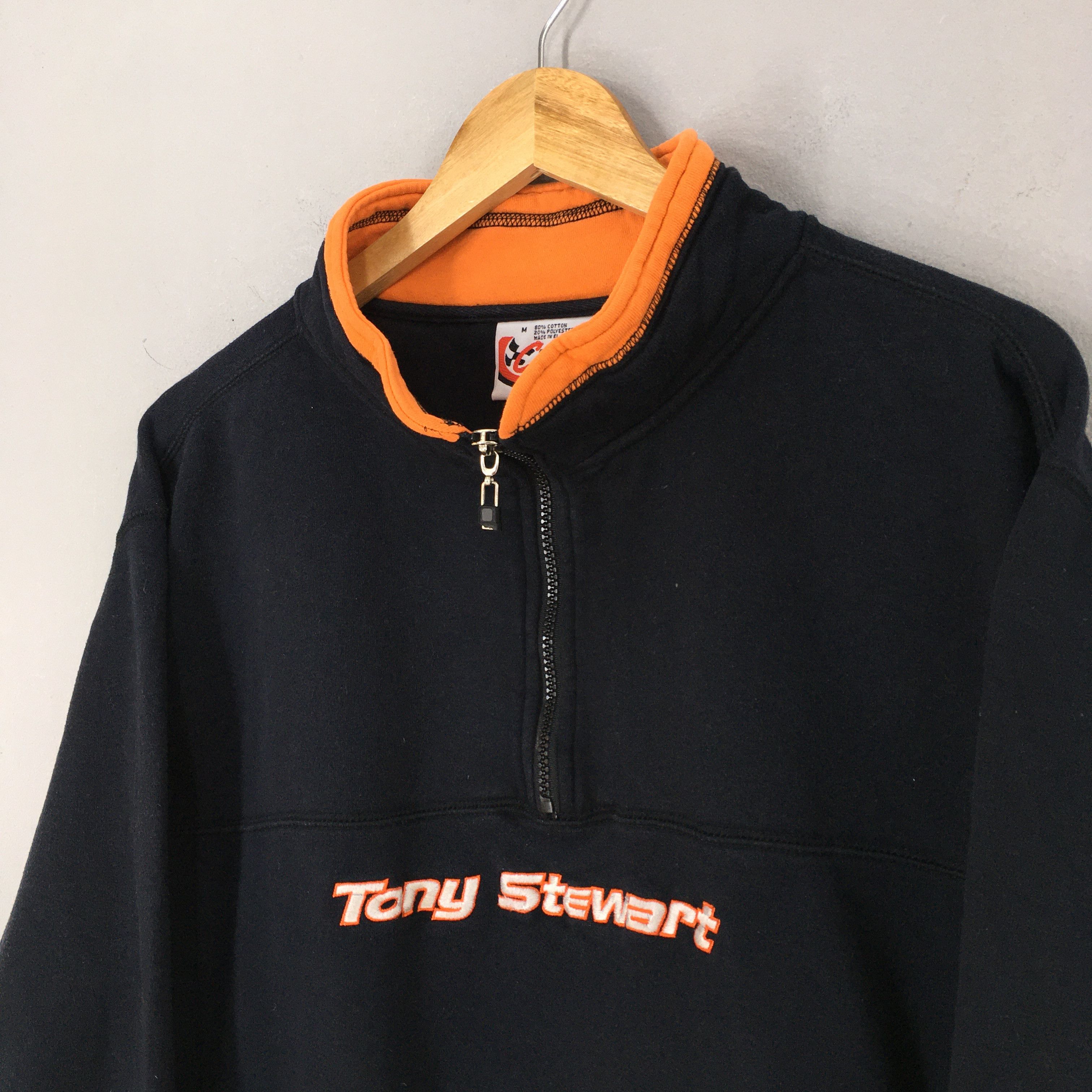 NASCAR 90's Tony Stewart Smoke Racer Nascar Sweatshirt Medium Size US M / EU 48-50 / 2 - 3 Thumbnail