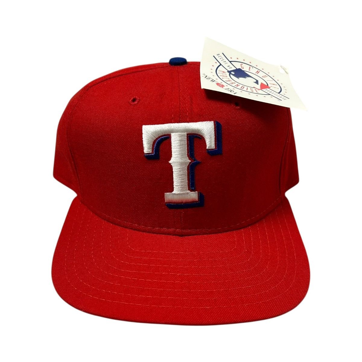 New Era DEADSTOCK 90s TEXAS RANGERS NEW ERA SNAPBACK HAT Size ONE SIZE - 1 Thumbnail