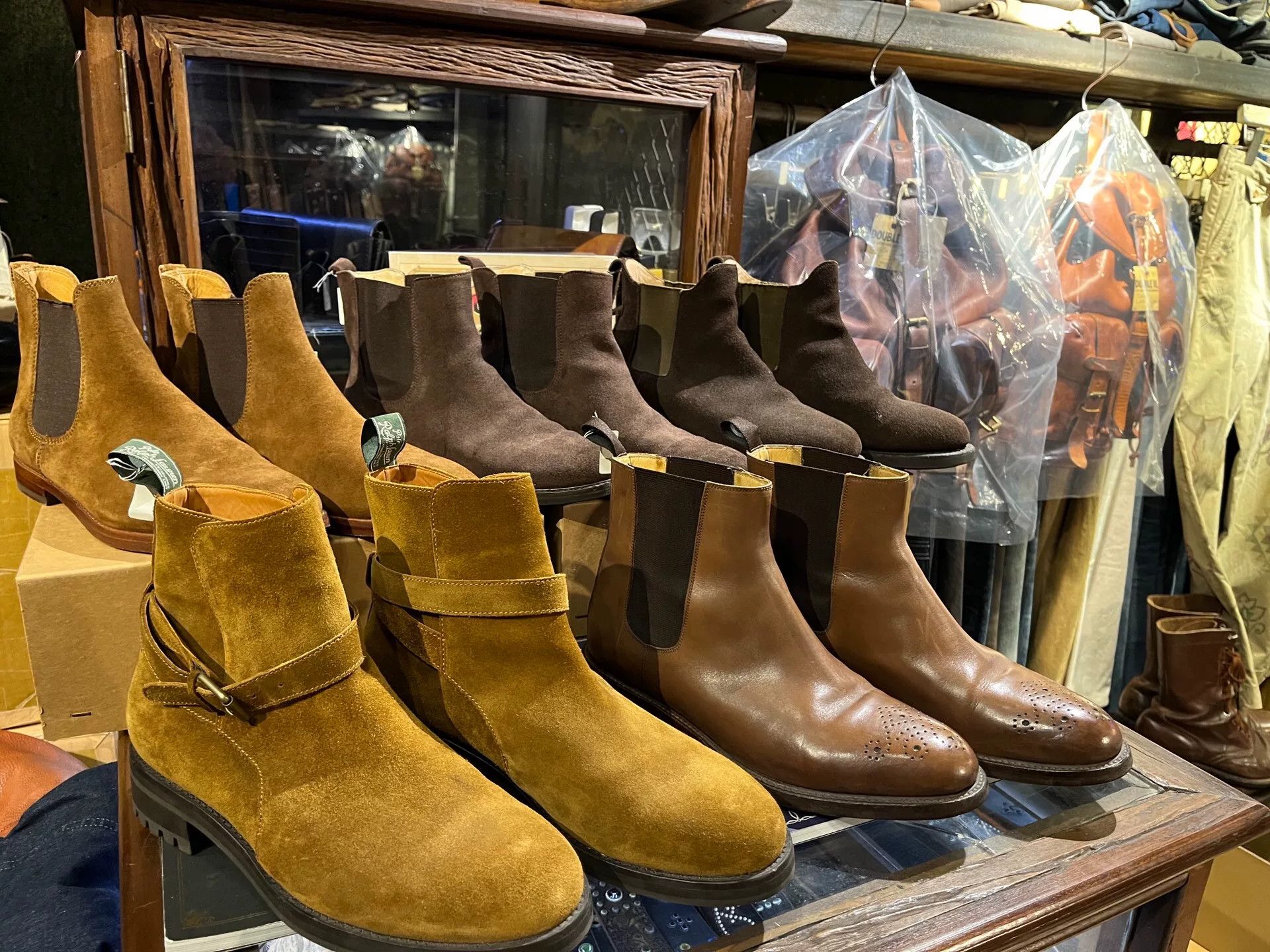 luxury suede chelsea boots with intricate design
