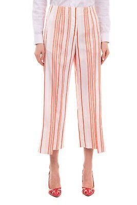 Jil Sander Jil Sander Silk Trousers Striped Cropped Made In Italy Size 30" / US 8 / IT 44 - 3 Thumbnail