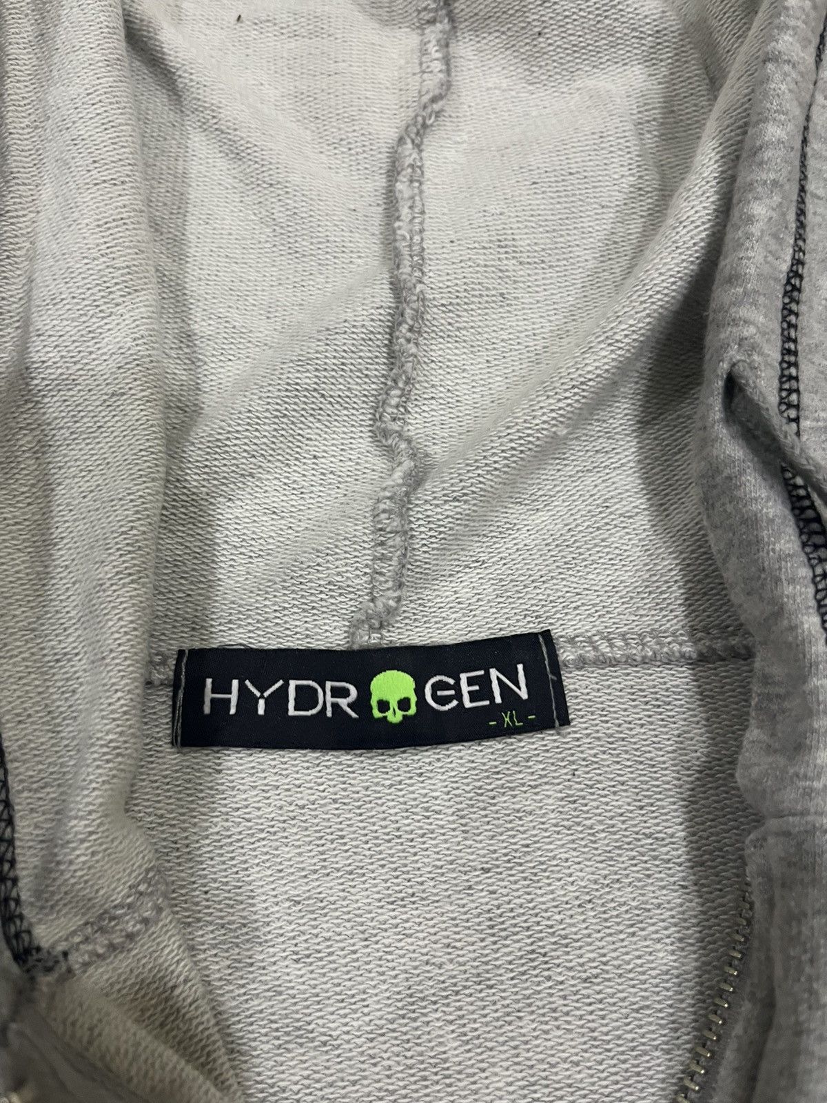 HYDROGEN HYDROGEN SLEEVELESS ZIP UP HOODIE SKULL LOGO H2J Size US L / EU 52-54 / 3 - 8 Thumbnail